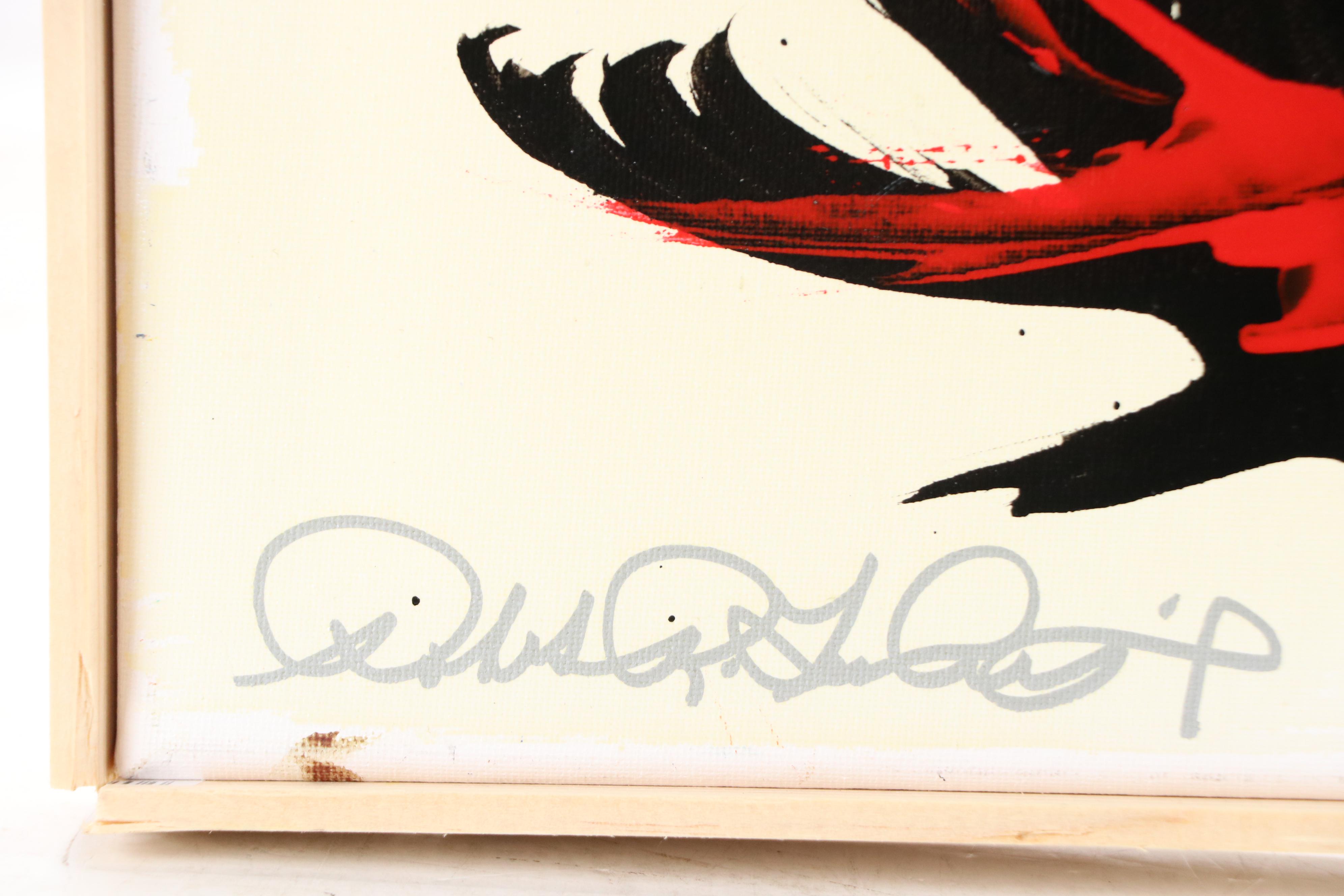 Robert Lackney Modern Acrylic Painting "Ring," 21st Century