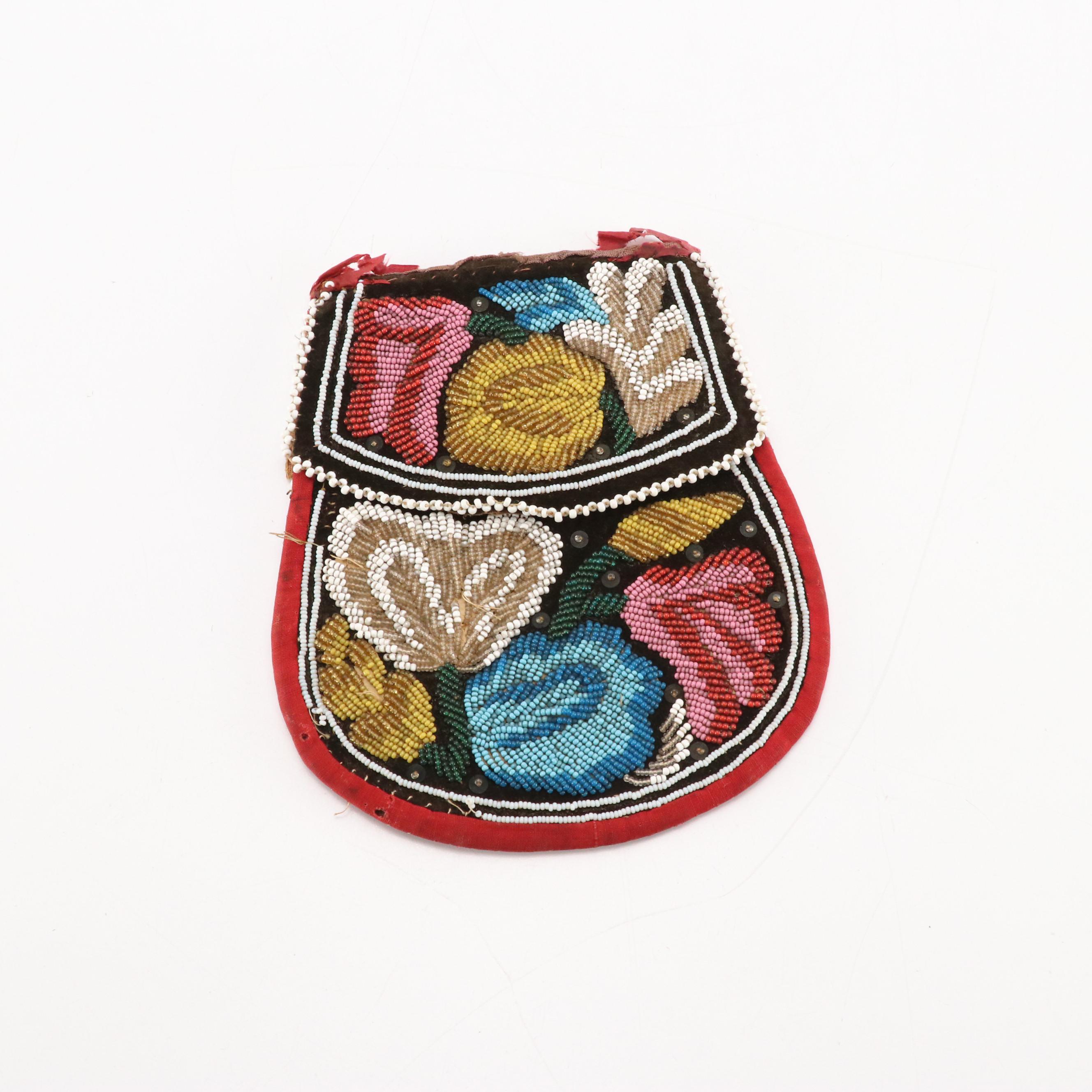 Whiting & Davis Soldered Mesh Bag with Other Glass Bead Evening Bags