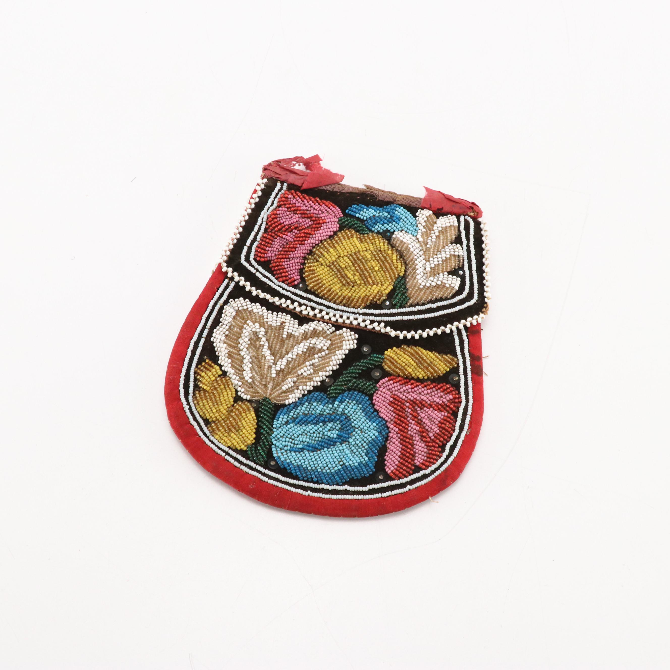 Whiting & Davis Soldered Mesh Bag with Other Glass Bead Evening Bags