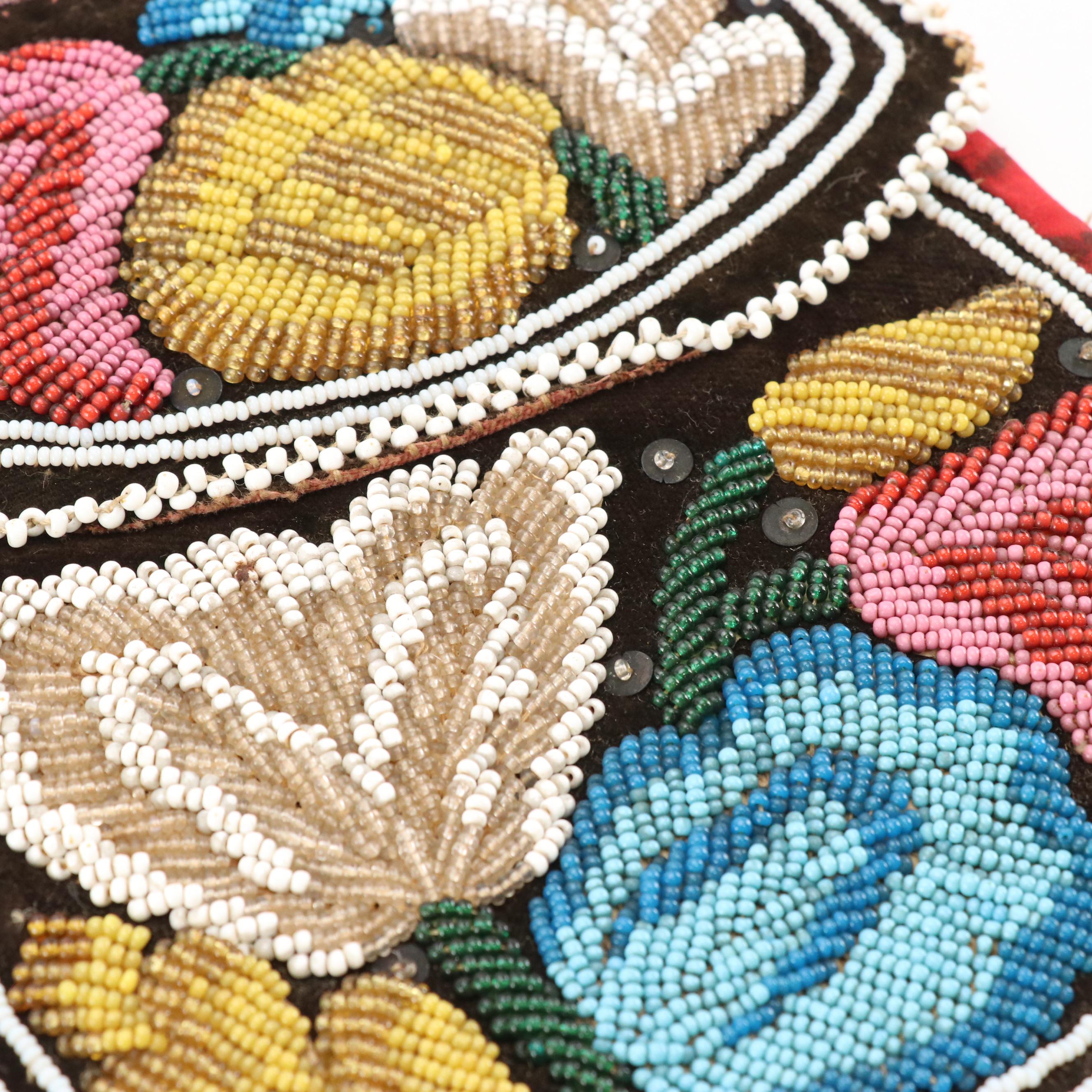 Whiting & Davis Soldered Mesh Bag with Other Glass Bead Evening Bags