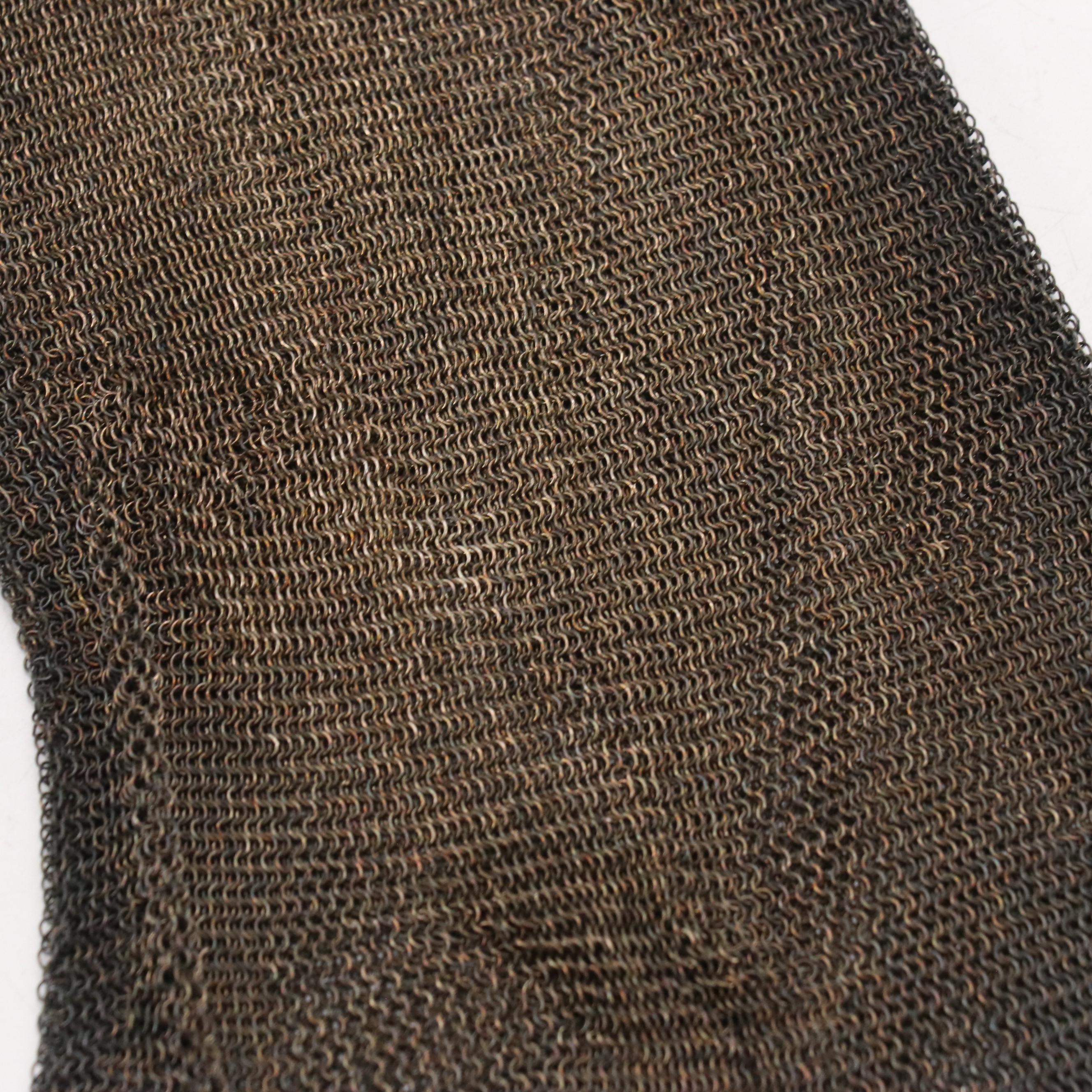 Whiting & Davis Soldered Mesh Bag with Other Glass Bead Evening Bags