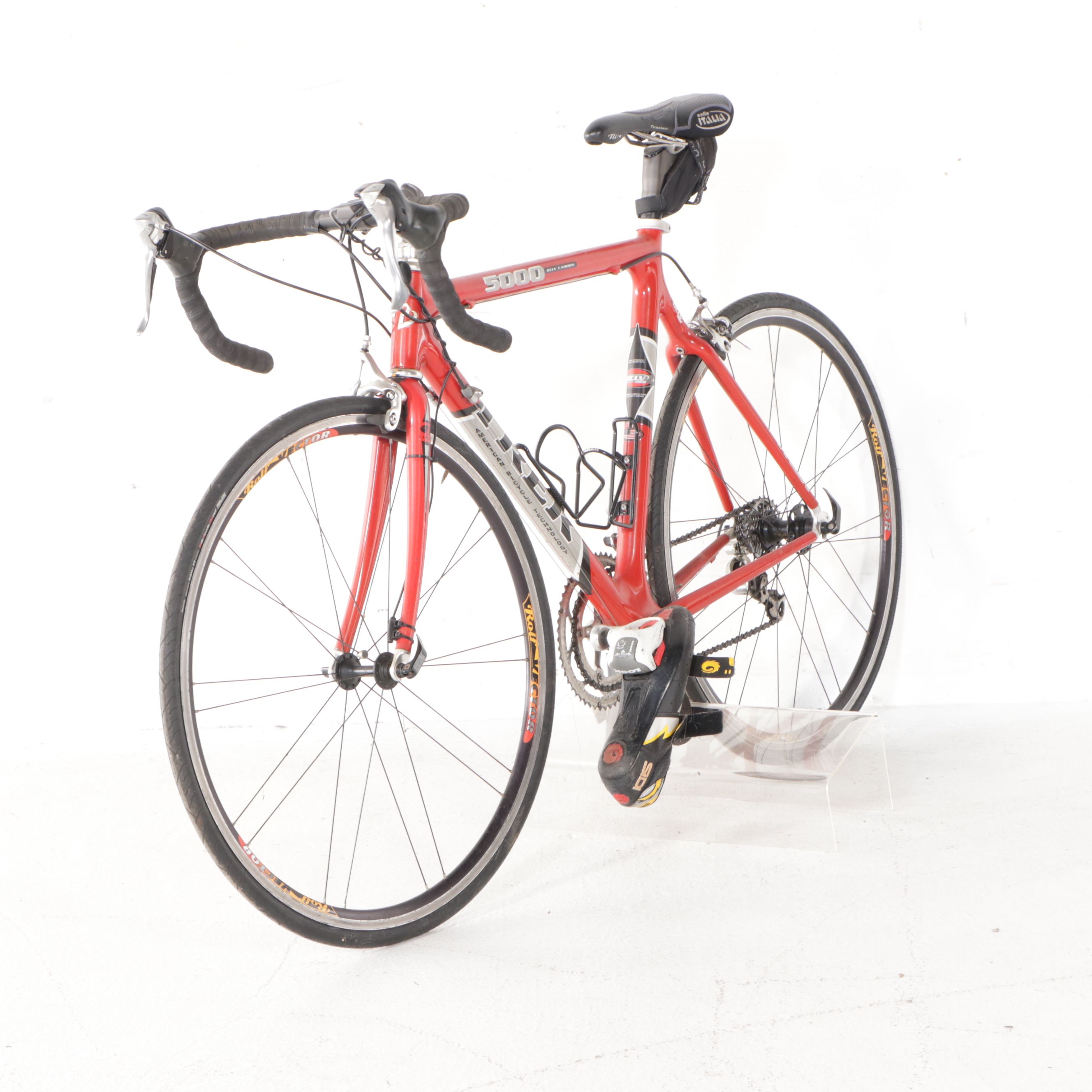 Trek 5000 Road Bicycle, Rolf Vector Comp. Wheels, Selle Italia Gel Seat