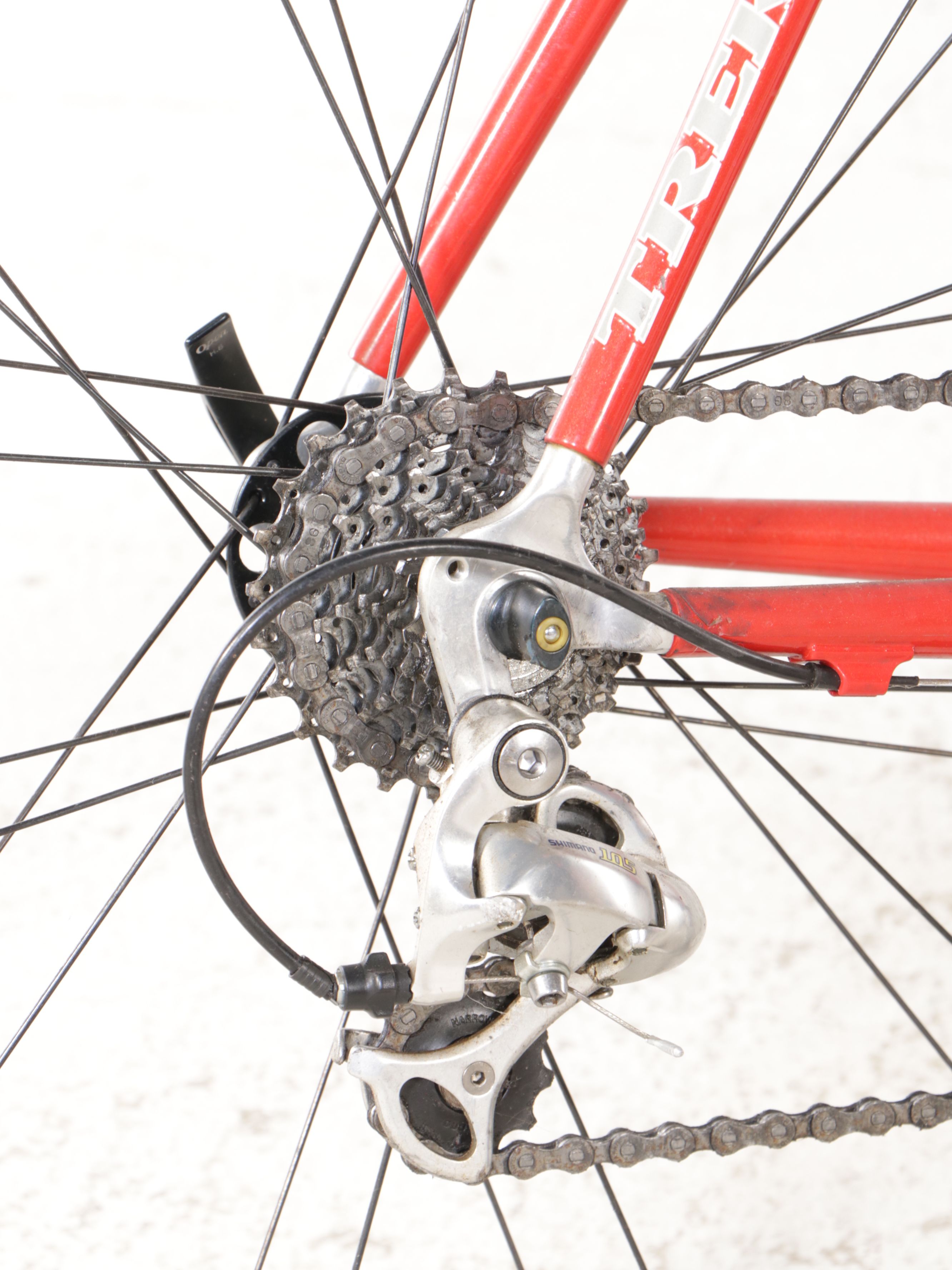 Trek 5000 Road Bicycle, Rolf Vector Comp. Wheels, Selle Italia Gel Seat