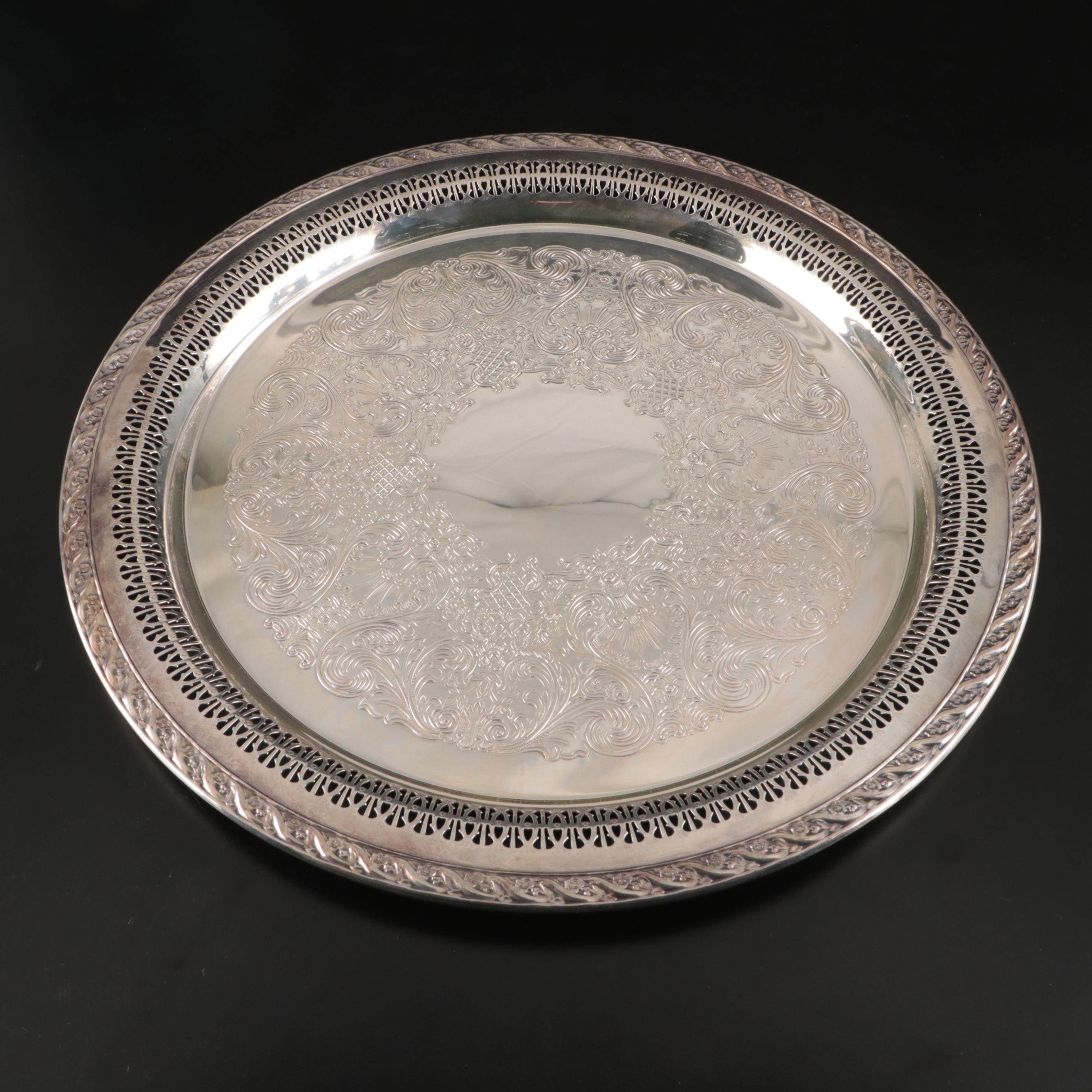 Poole Silver Co. Silver Plate Pitcher and More Silver Plate Serveware