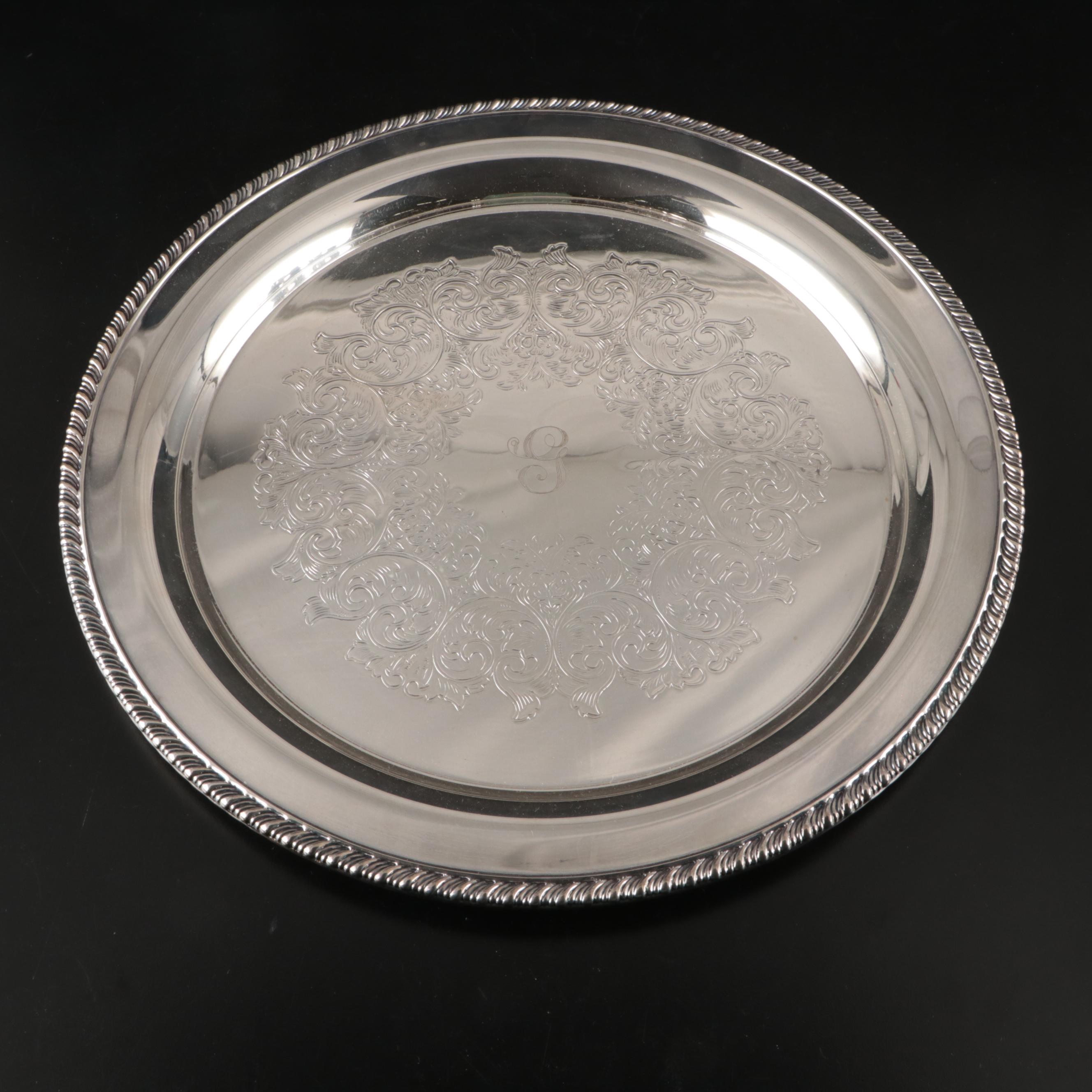 Poole Silver Co. Silver Plate Pitcher and More Silver Plate Serveware