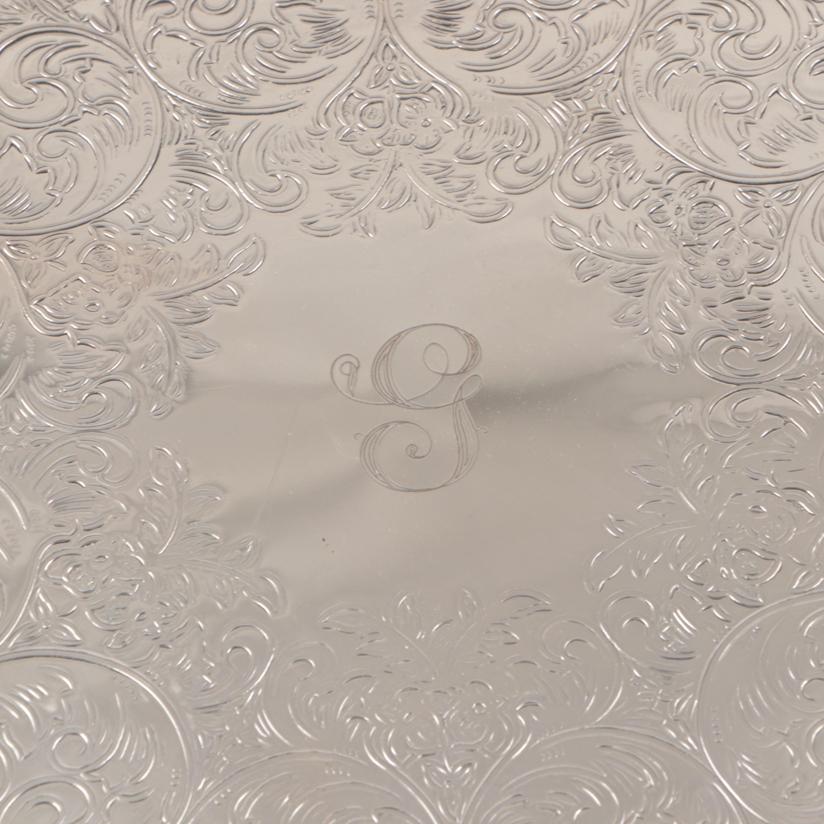 Poole Silver Co. Silver Plate Pitcher and More Silver Plate Serveware