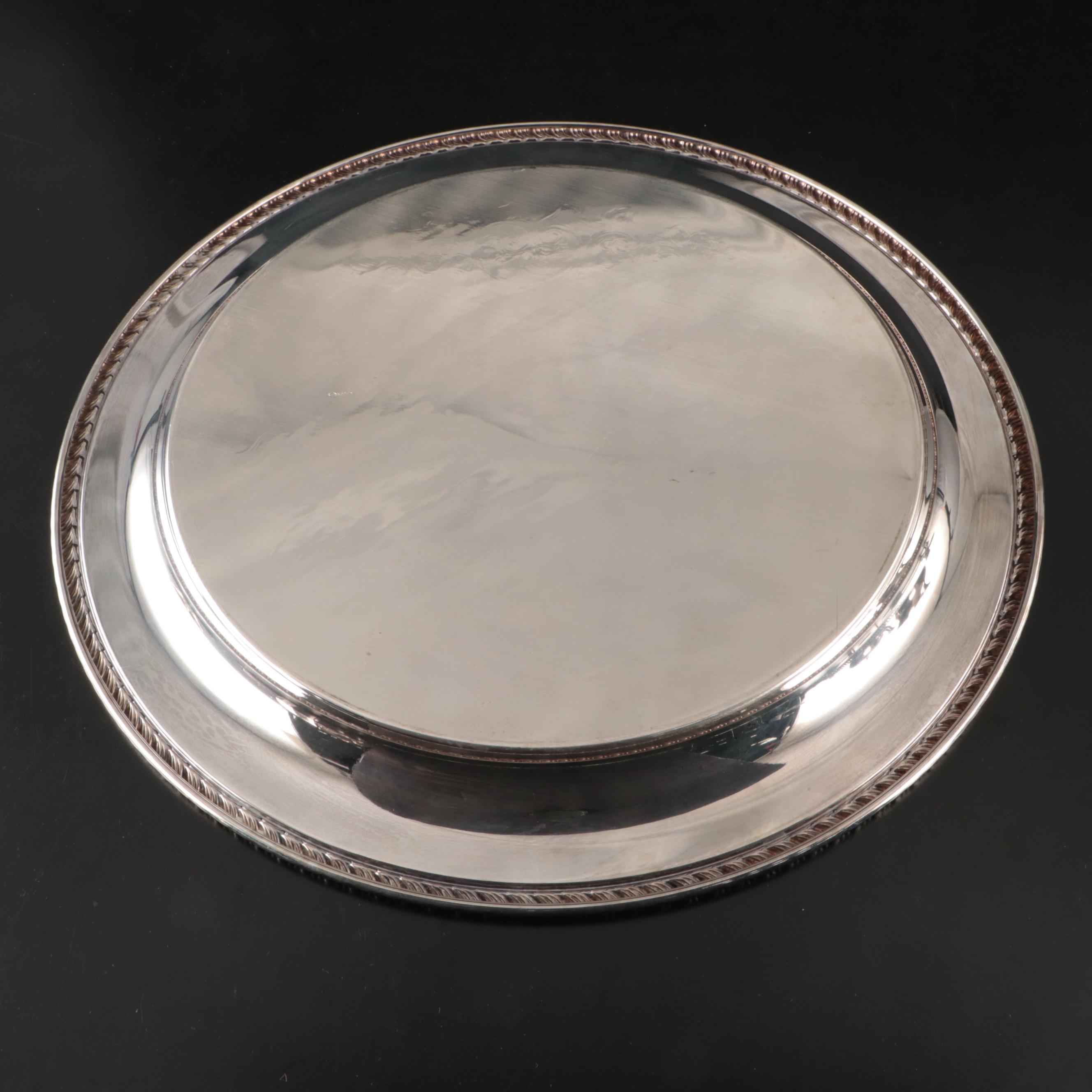 Poole Silver Co. Silver Plate Pitcher and More Silver Plate Serveware