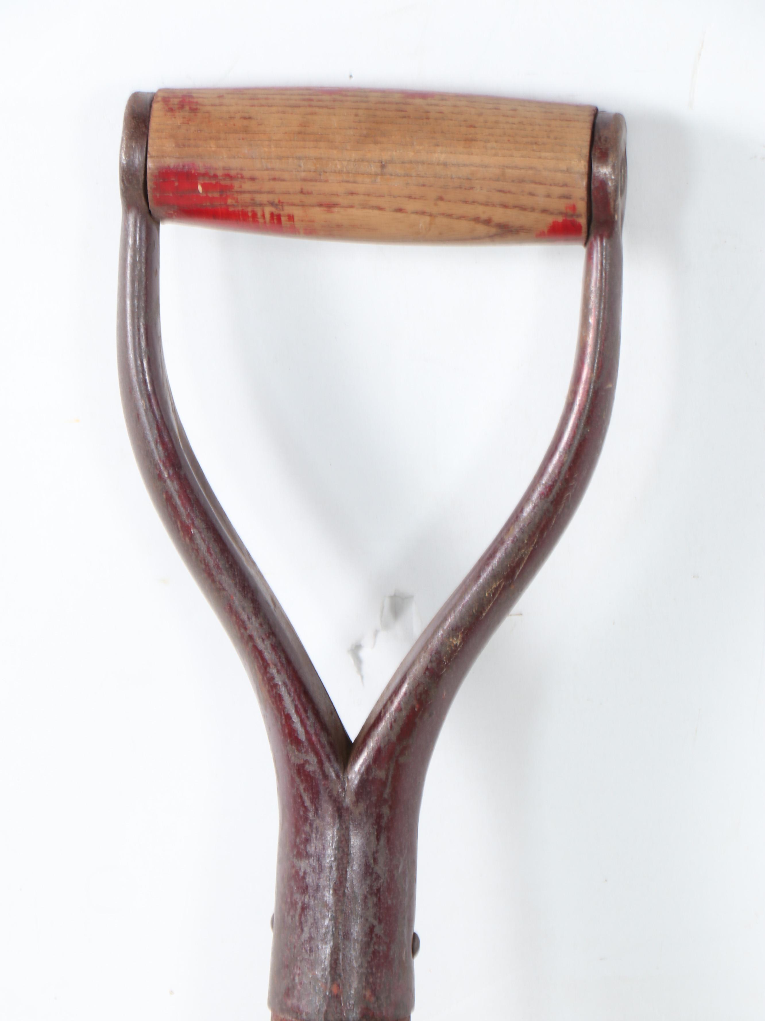 Yard Tools Including Snow Shovel, Spade Edger and Hoes