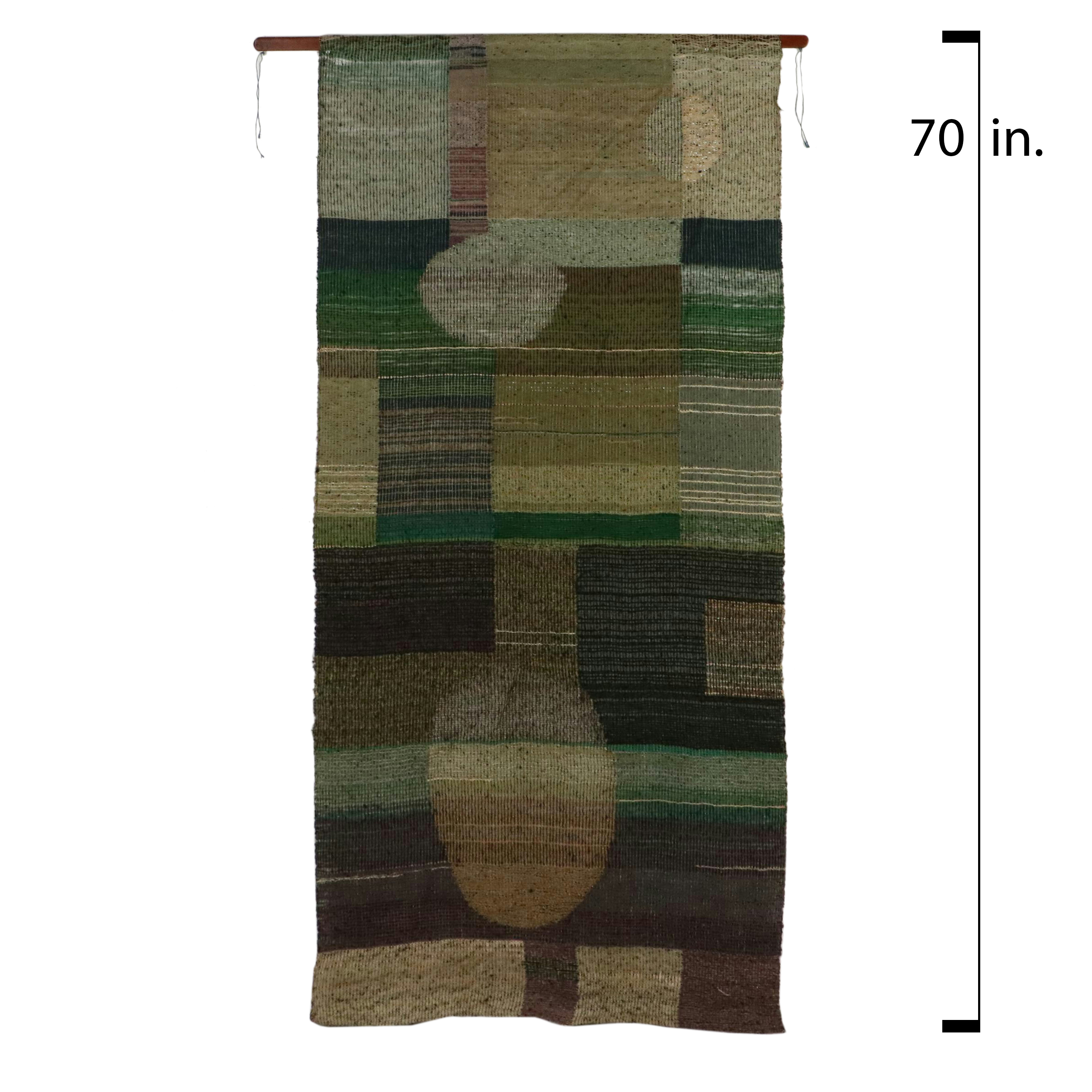 Mildred Fischer Handwoven Fiber Art Tapestry