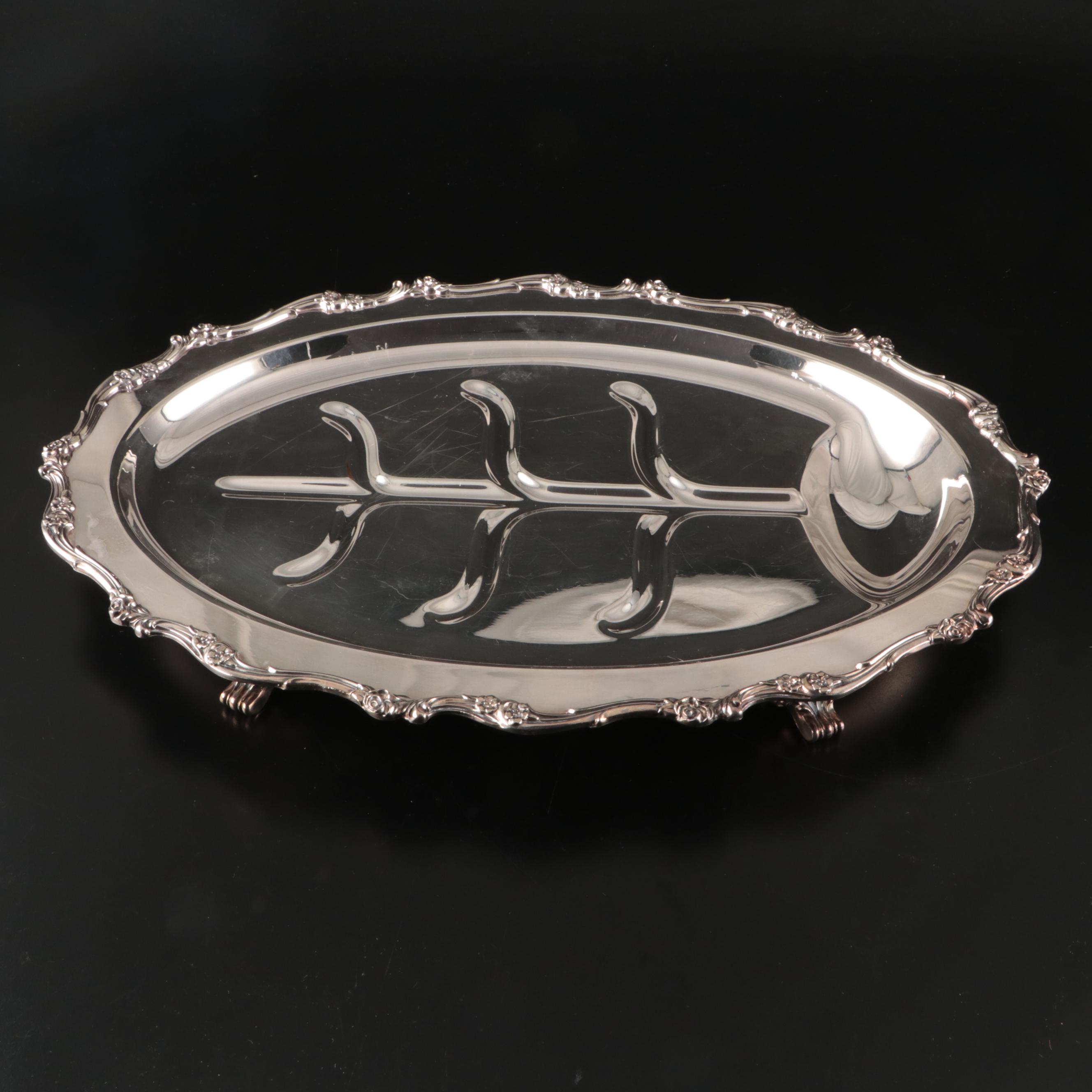 Poole Silver Co. Silver Plate Pitcher and More Silver Plate Serveware