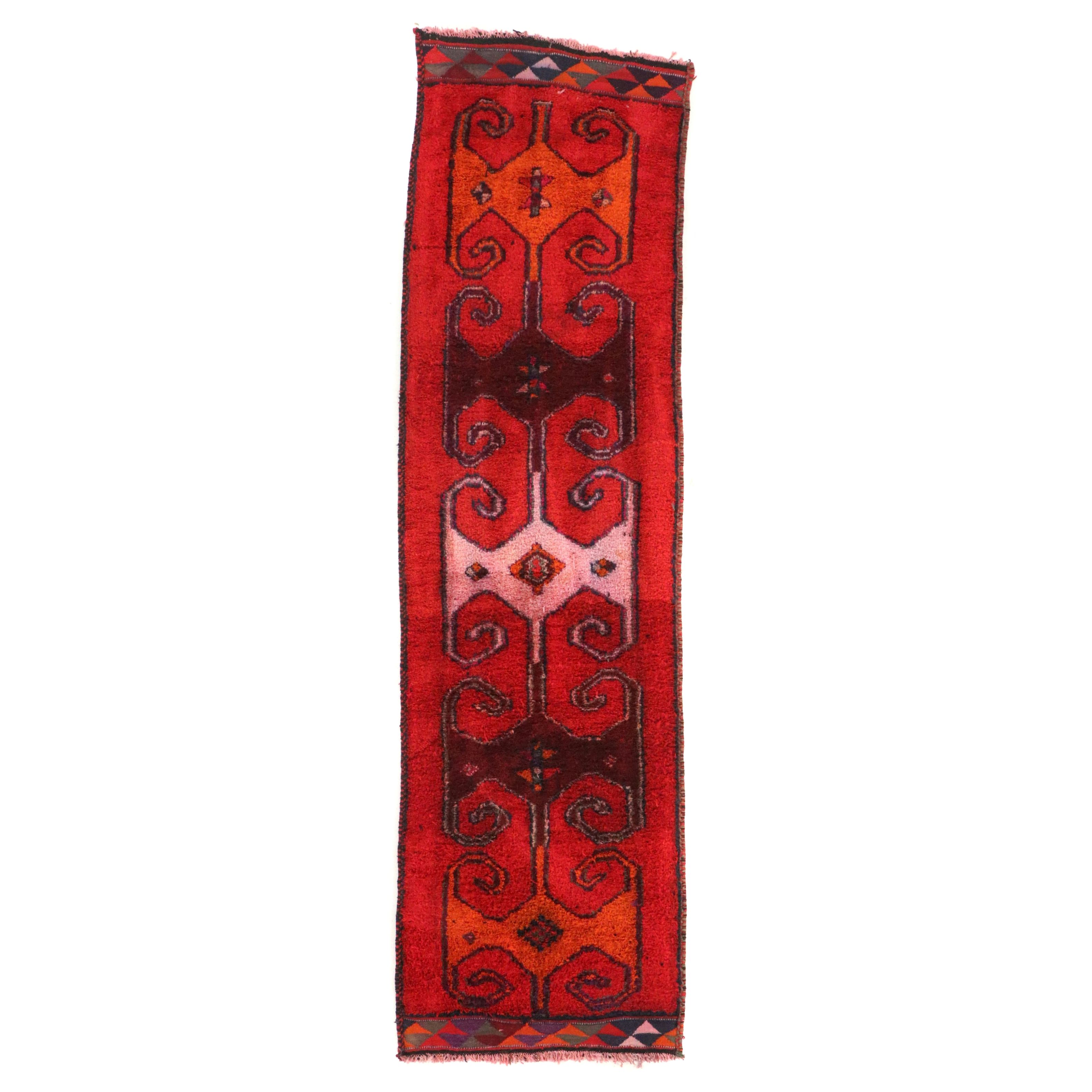 3'5 x 12'6 Hand-Knotted Moroccan Berber Long Rug