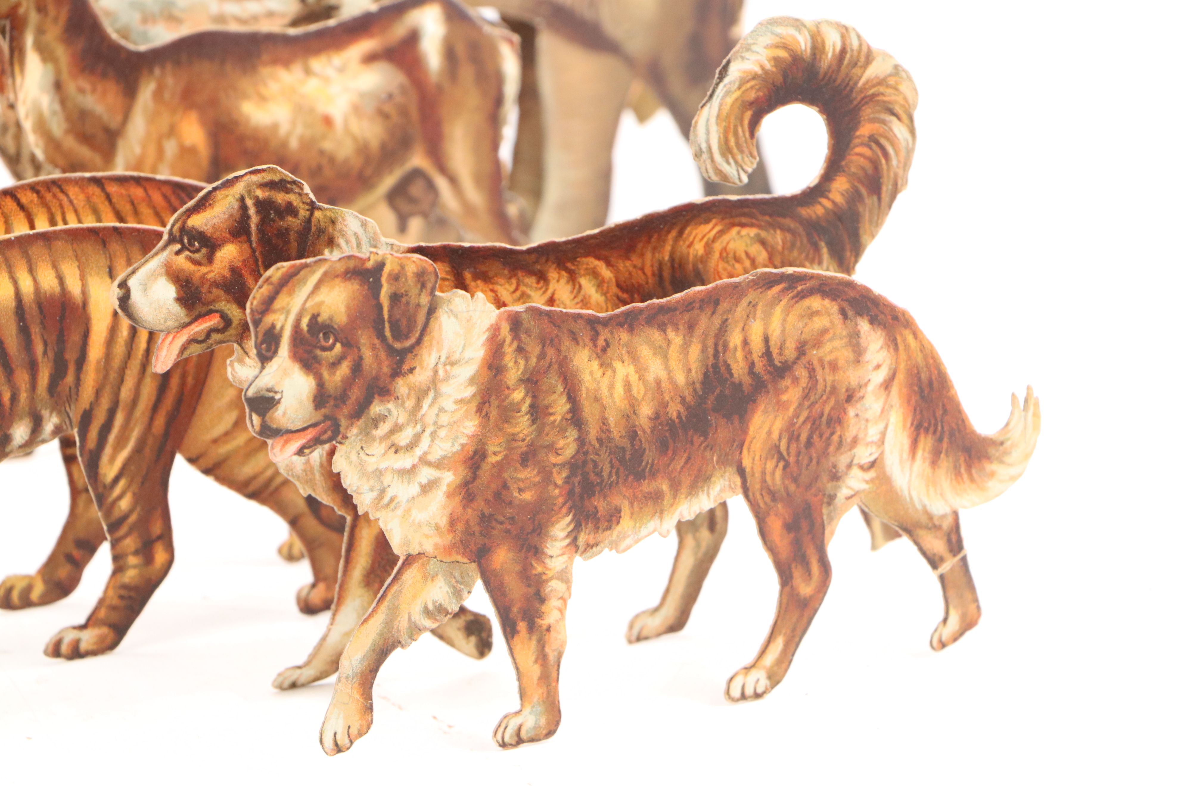 Raphael Tuck & Sons "Noah's Ark Animals" Paper Doll Toy, Early 20th Century