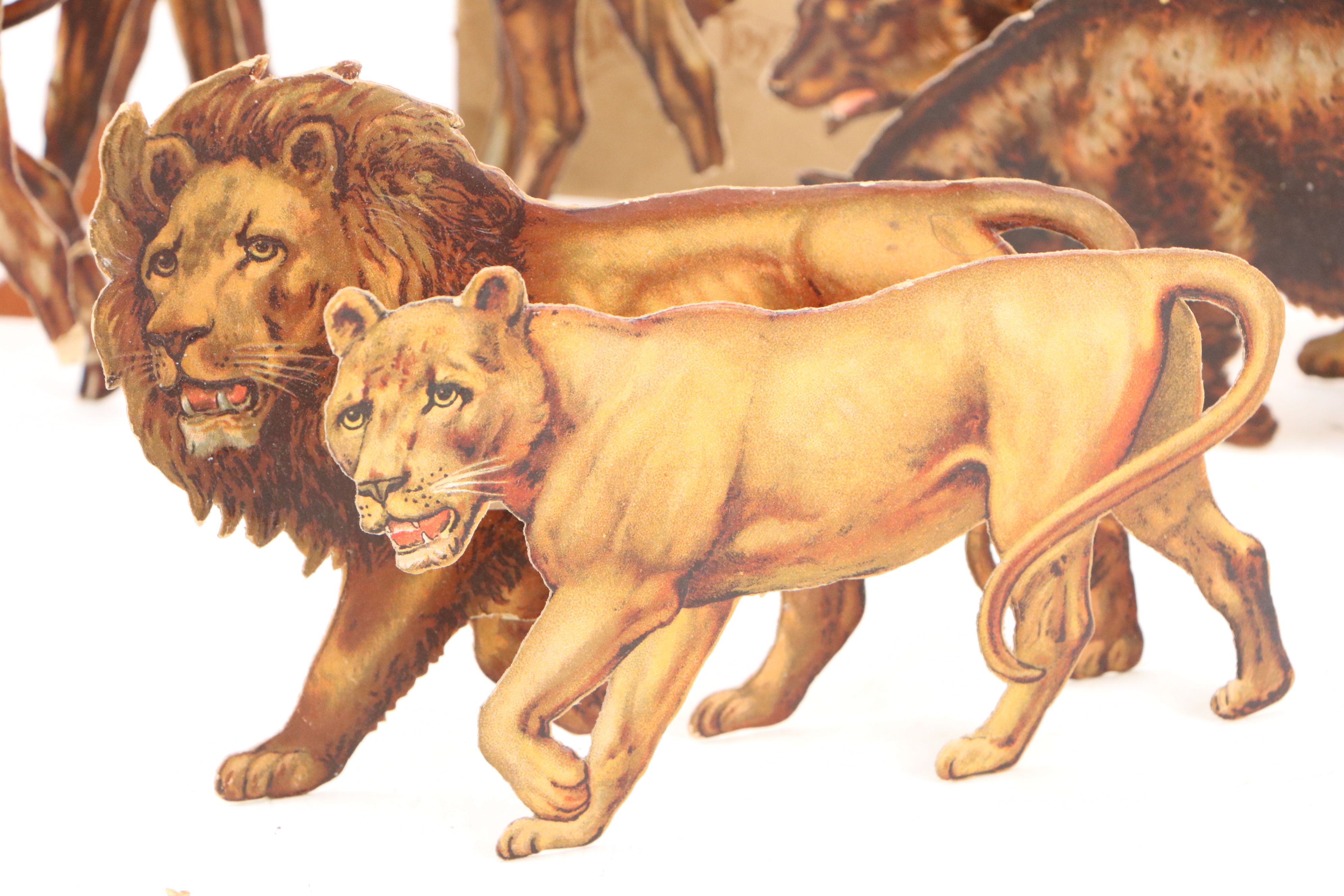 Raphael Tuck & Sons "Noah's Ark Animals" Paper Doll Toy, Early 20th Century