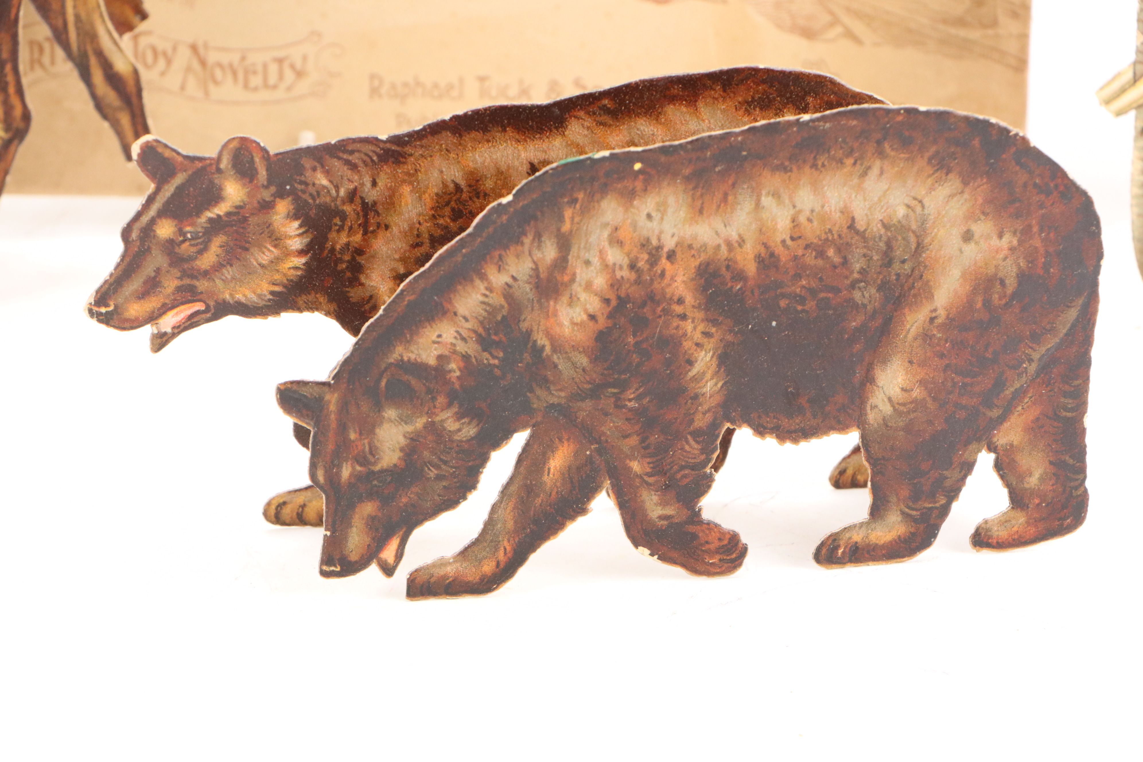 Raphael Tuck & Sons "Noah's Ark Animals" Paper Doll Toy, Early 20th Century