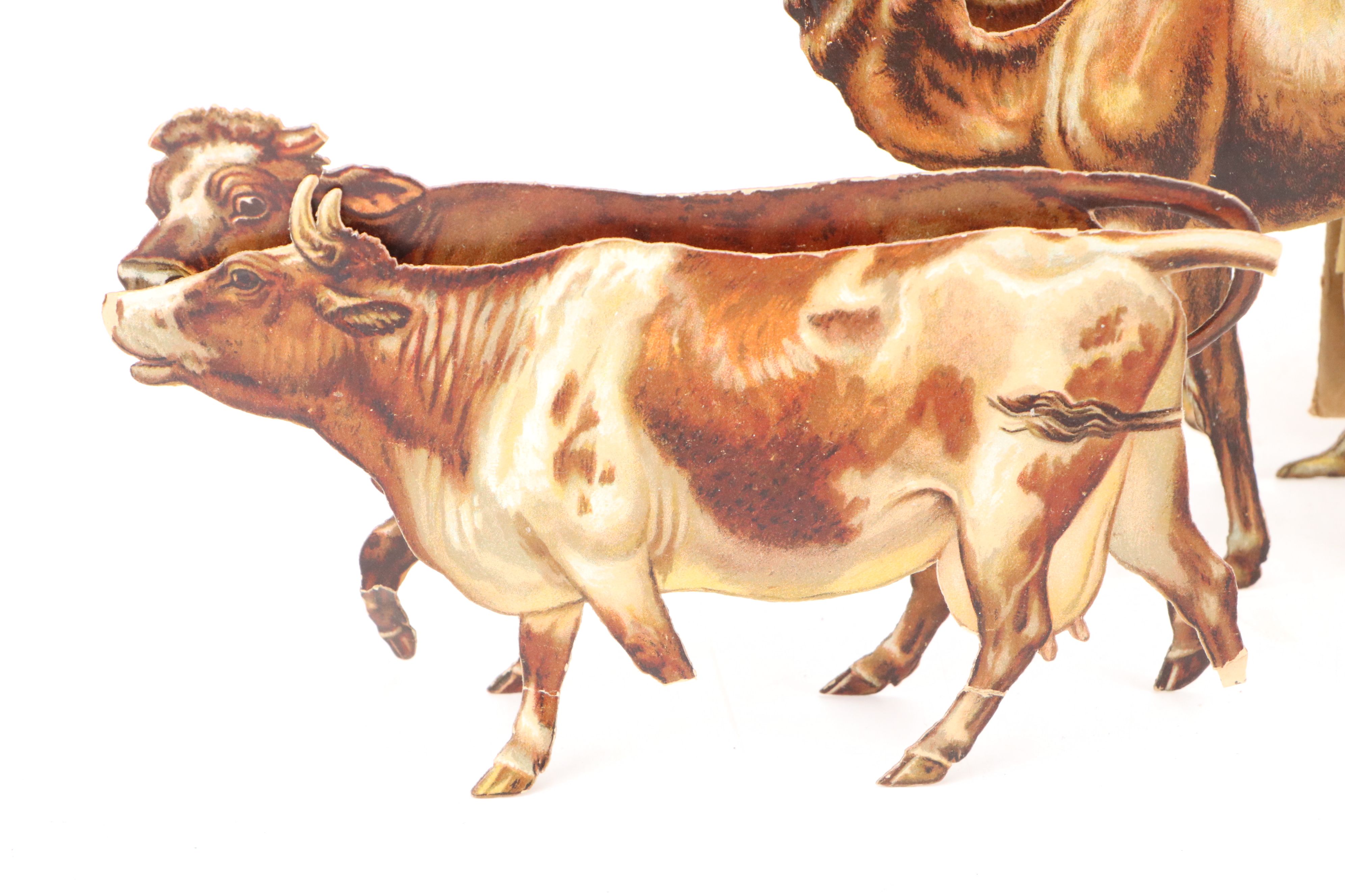 Raphael Tuck & Sons "Noah's Ark Animals" Paper Doll Toy, Early 20th Century