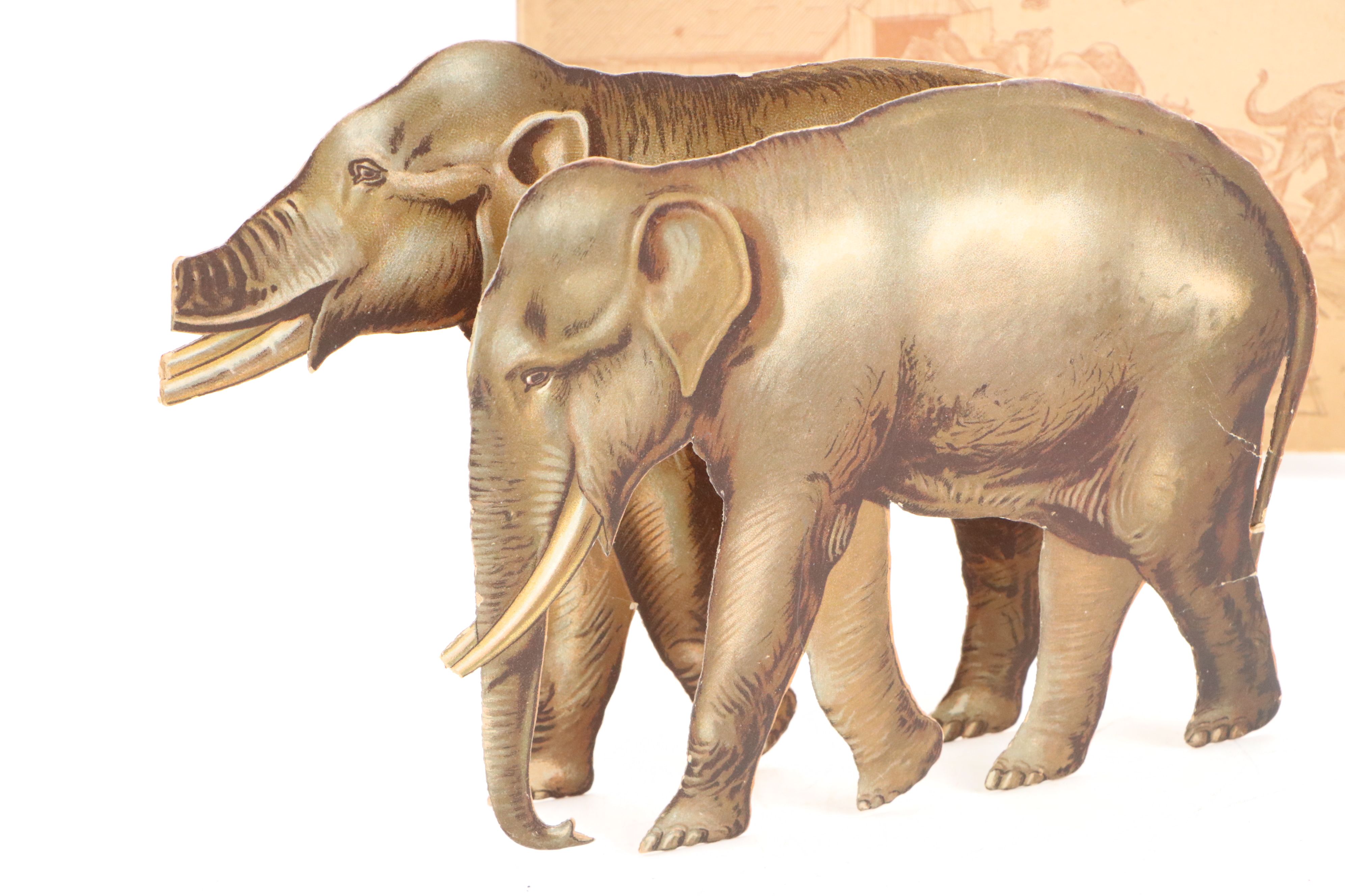 Raphael Tuck & Sons "Noah's Ark Animals" Paper Doll Toy, Early 20th Century