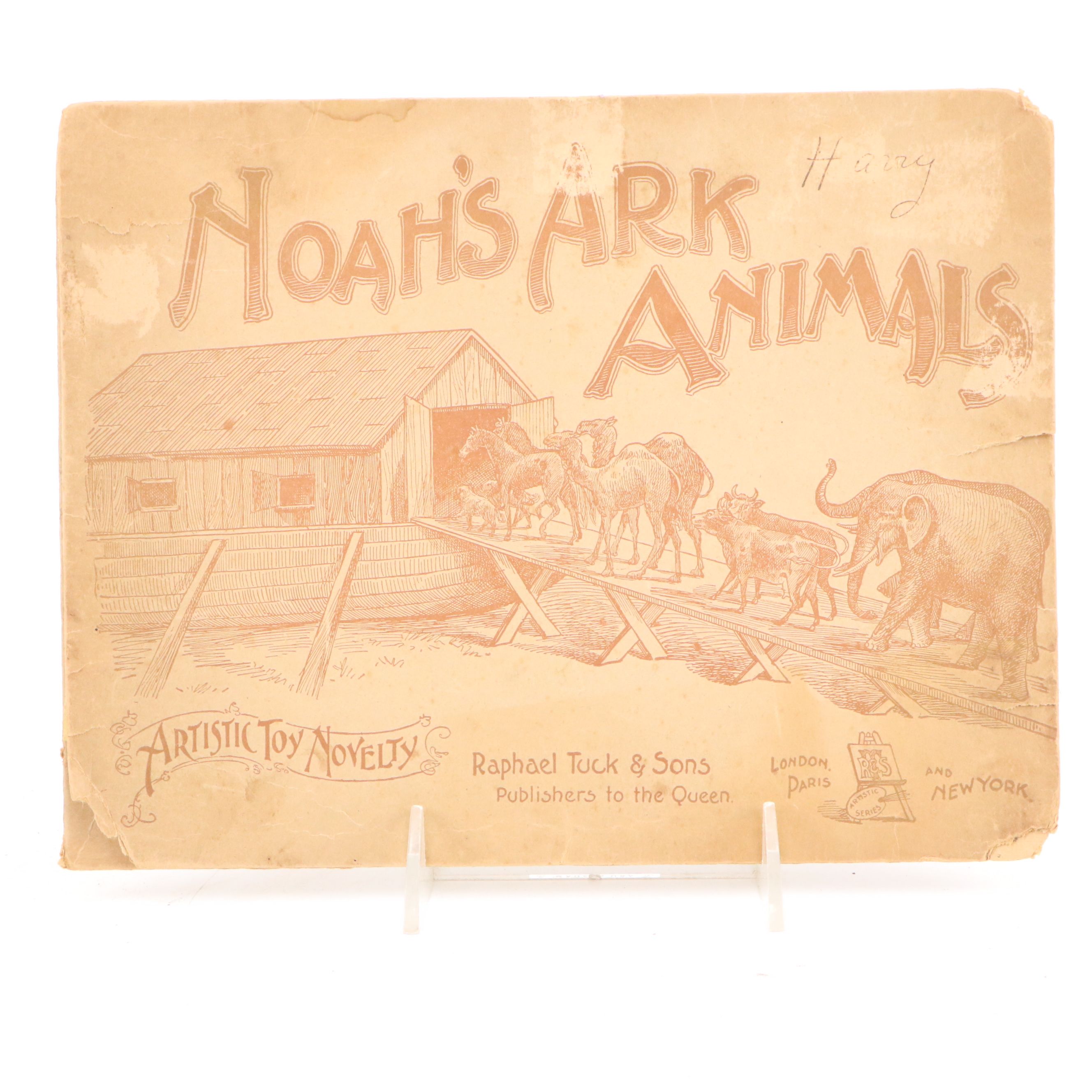 Raphael Tuck & Sons "Noah's Ark Animals" Paper Doll Toy, Early 20th Century