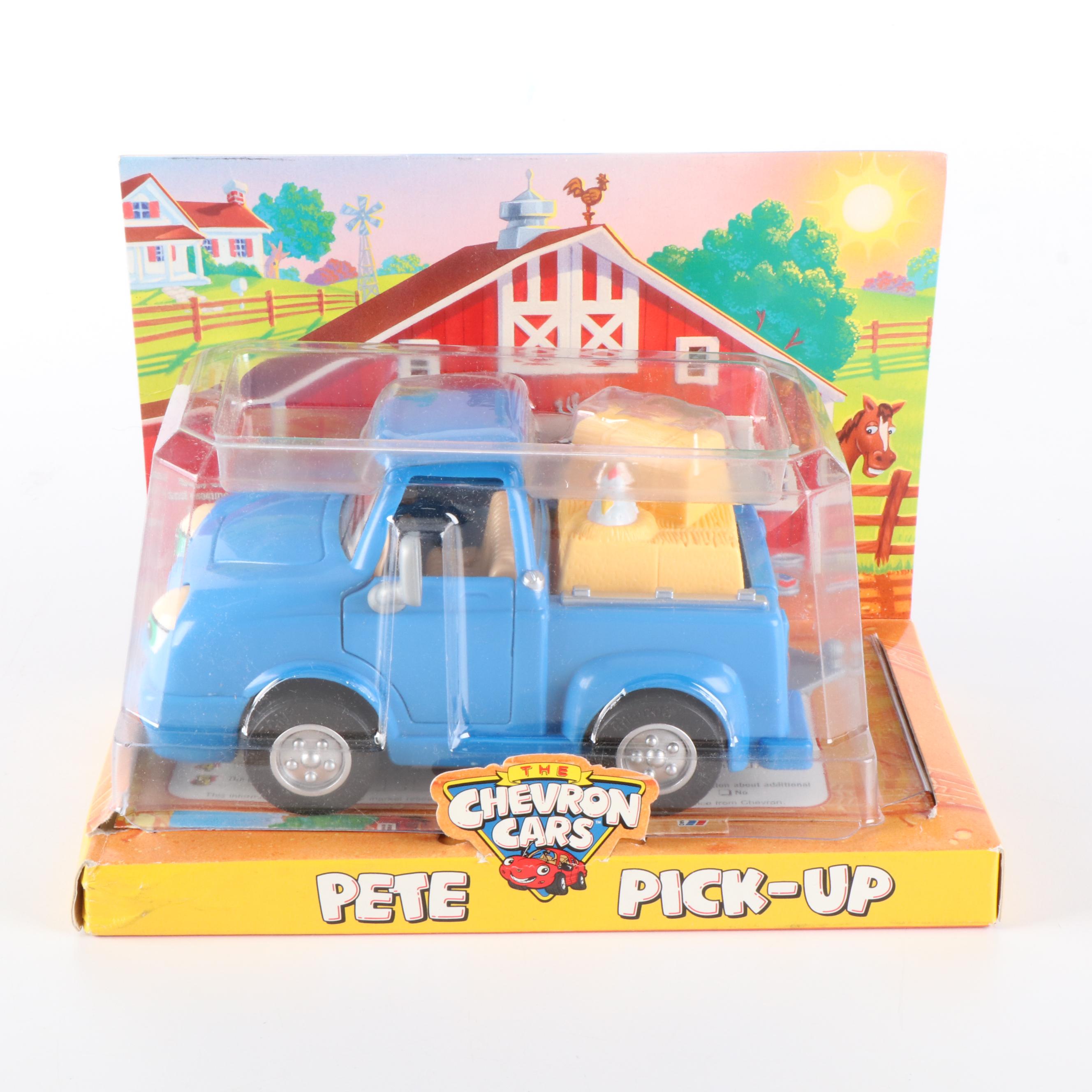 Toy Chevron Cars "Pete Pick-up", "Patty Patrol" and "Tyler Taxi"