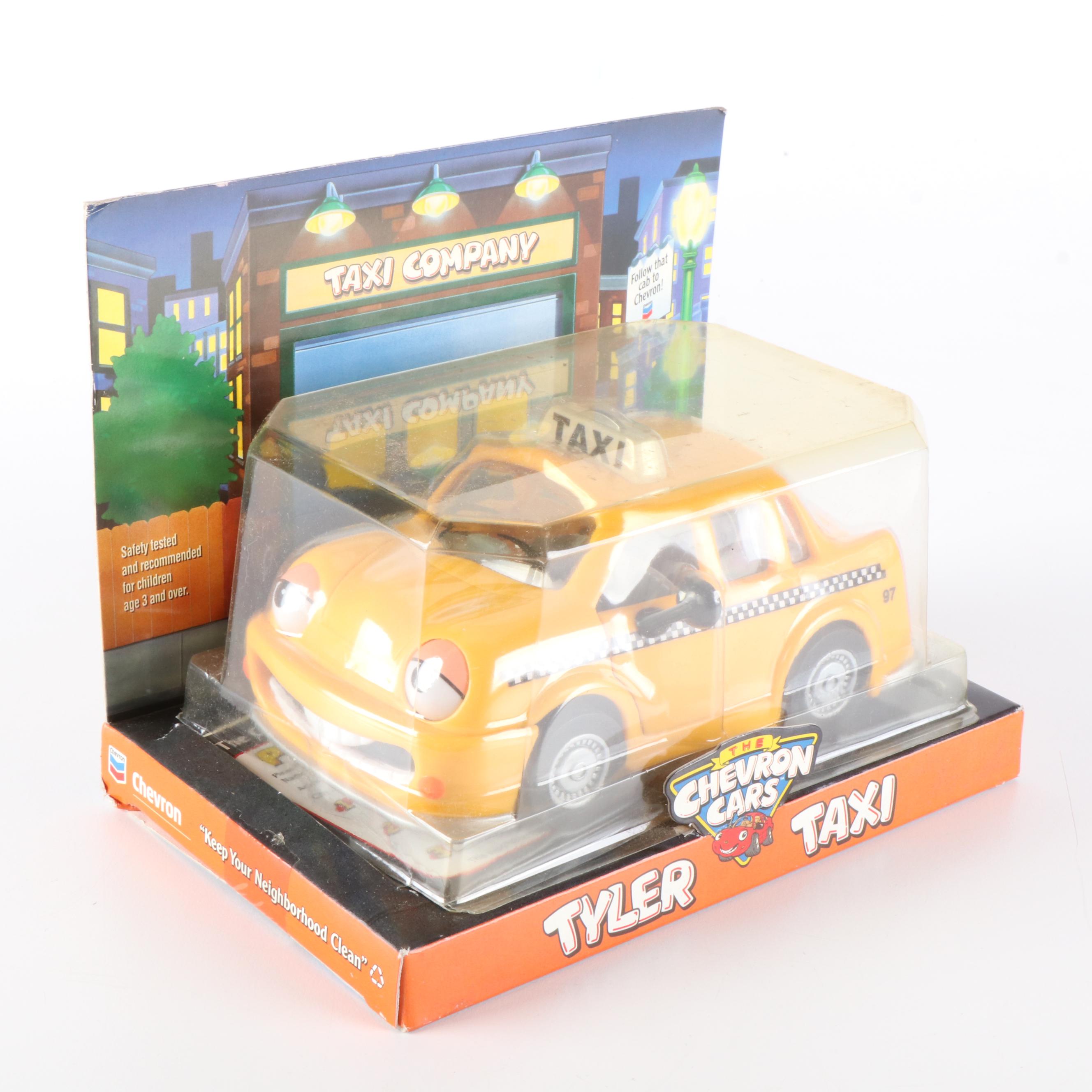 Toy Chevron Cars "Pete Pick-up", "Patty Patrol" and "Tyler Taxi"