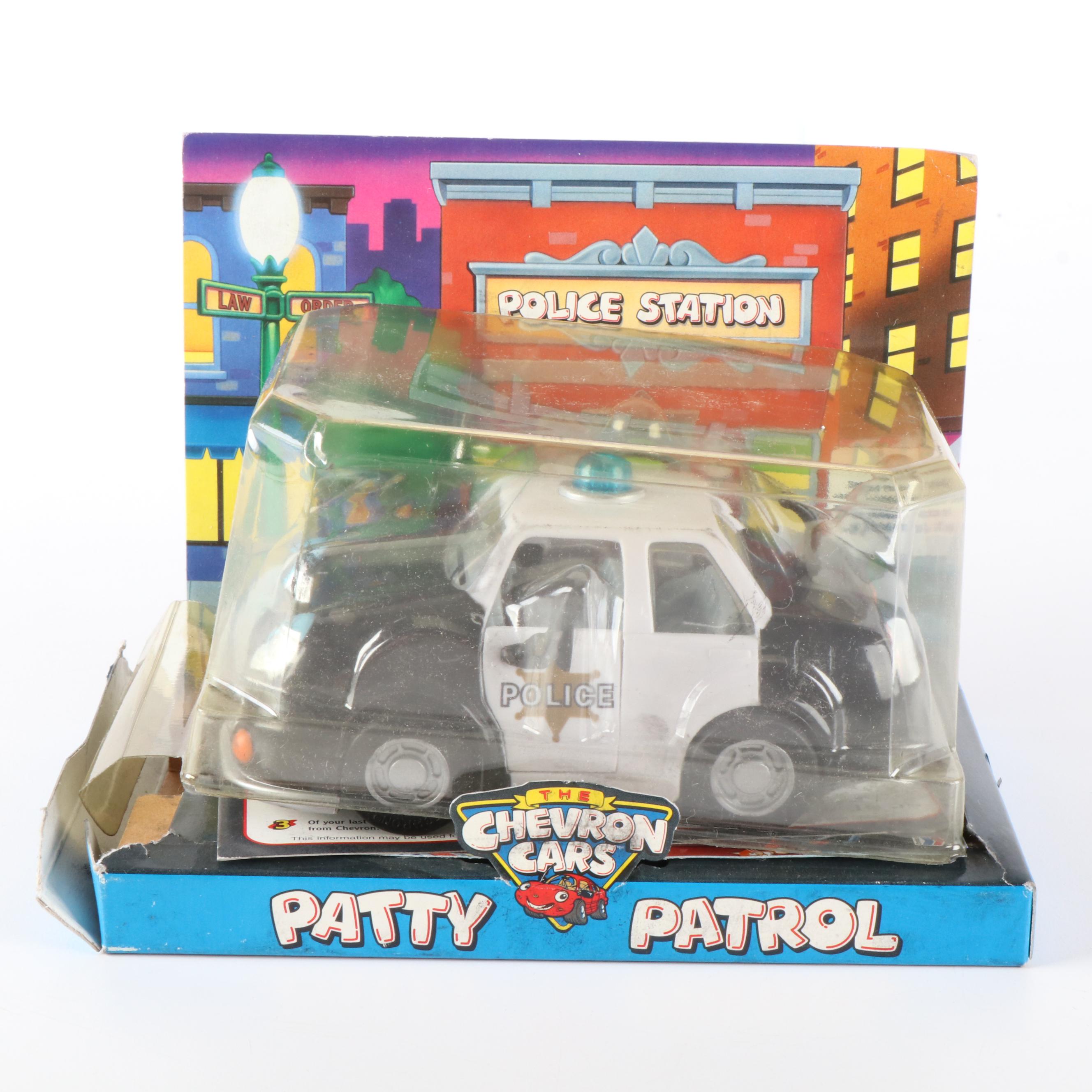 Toy Chevron Cars "Pete Pick-up", "Patty Patrol" and "Tyler Taxi"
