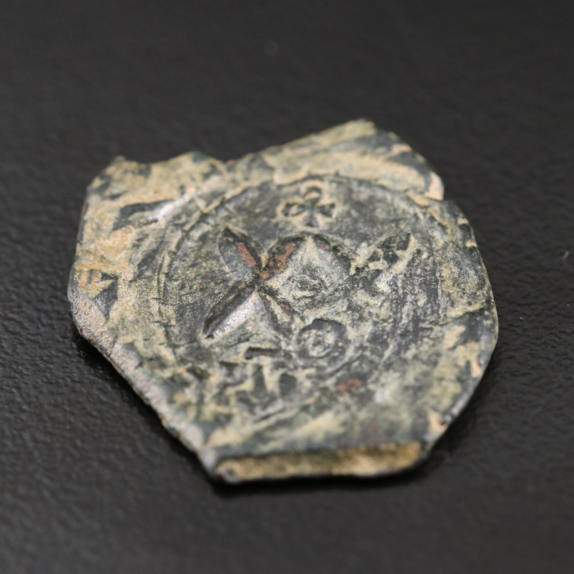 Ancient Byzantine Æ Half Follis Coin of Phocas, ca. 605 A.D.