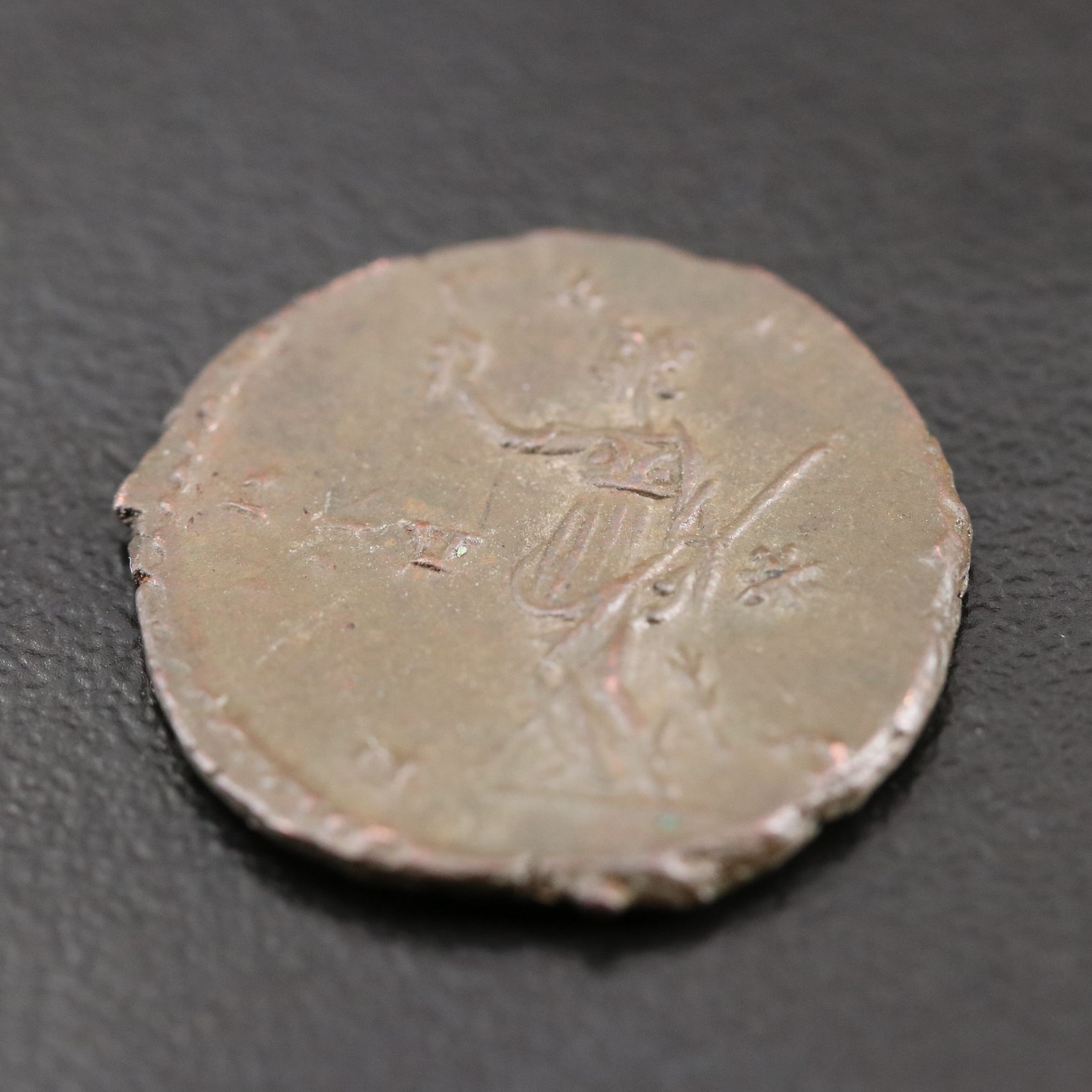 Ancient Roman Imperial Æ Antoninianus Coin of Victorinus, ca. 268 A.D.