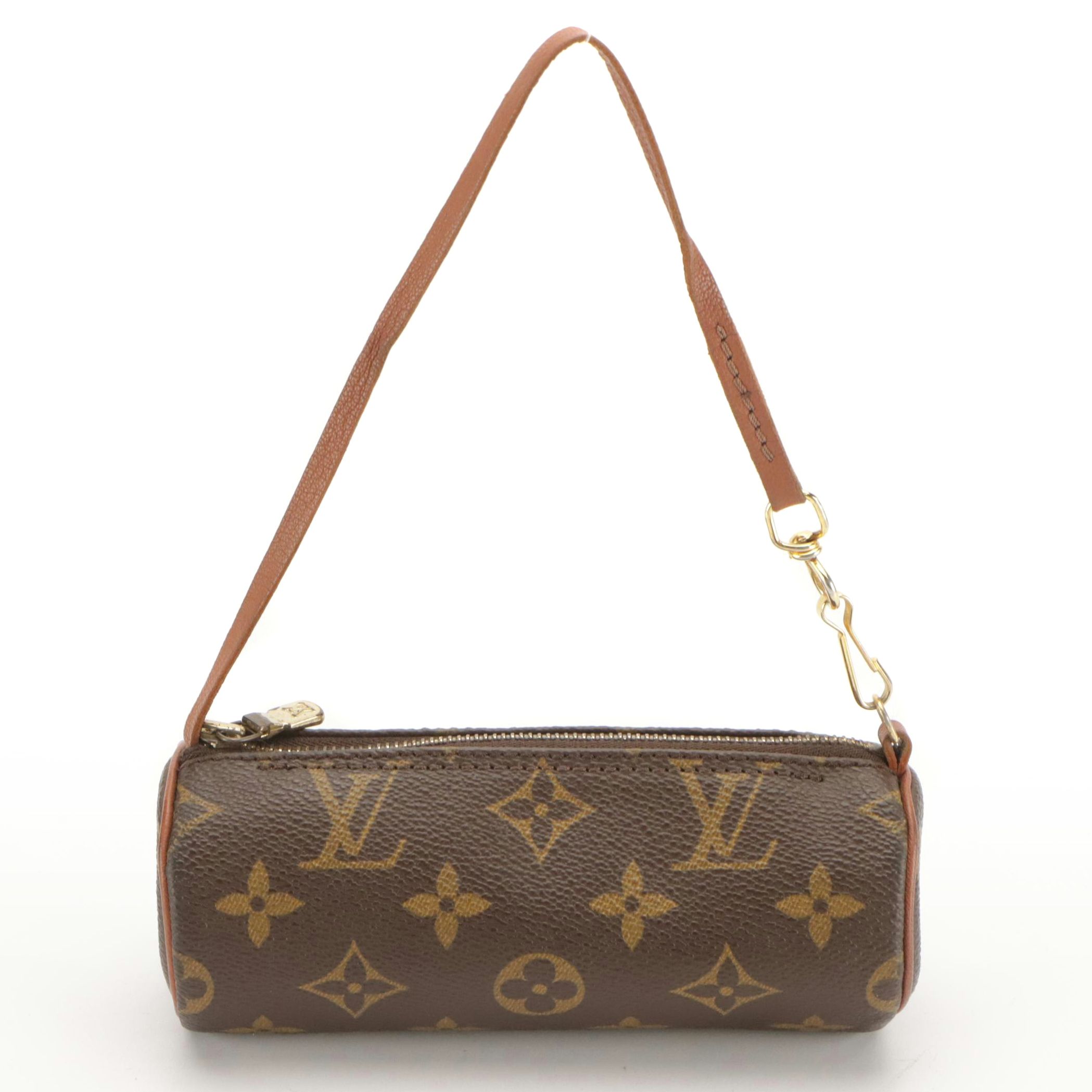 Louis Vuitton Papillon Pochette in Monogram Canvas and Leather