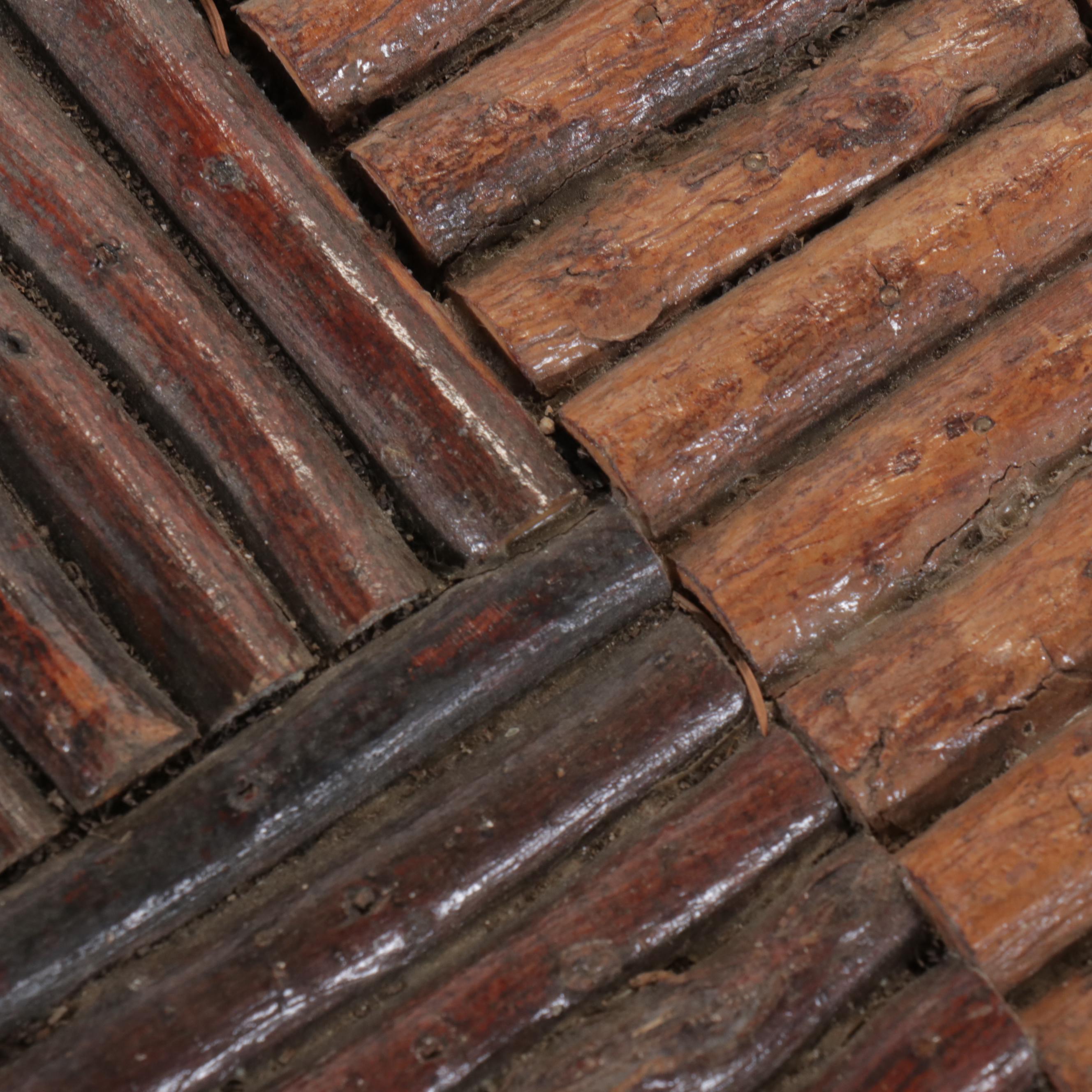 Robert Beaven American Folk Art Branch and Root Round Side Table, 20th Century