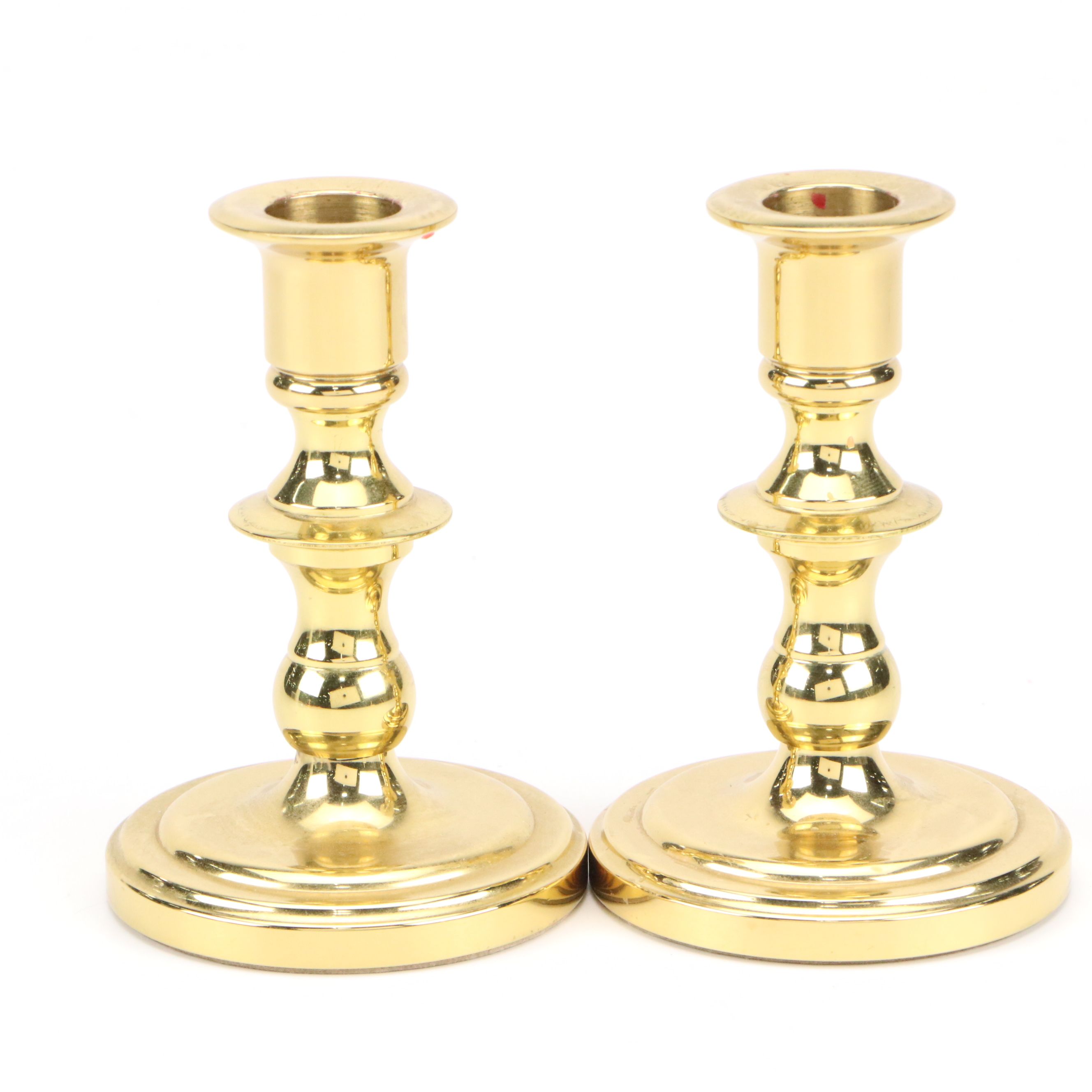 Baldwin Federal Style Solid Brass Candlesticks