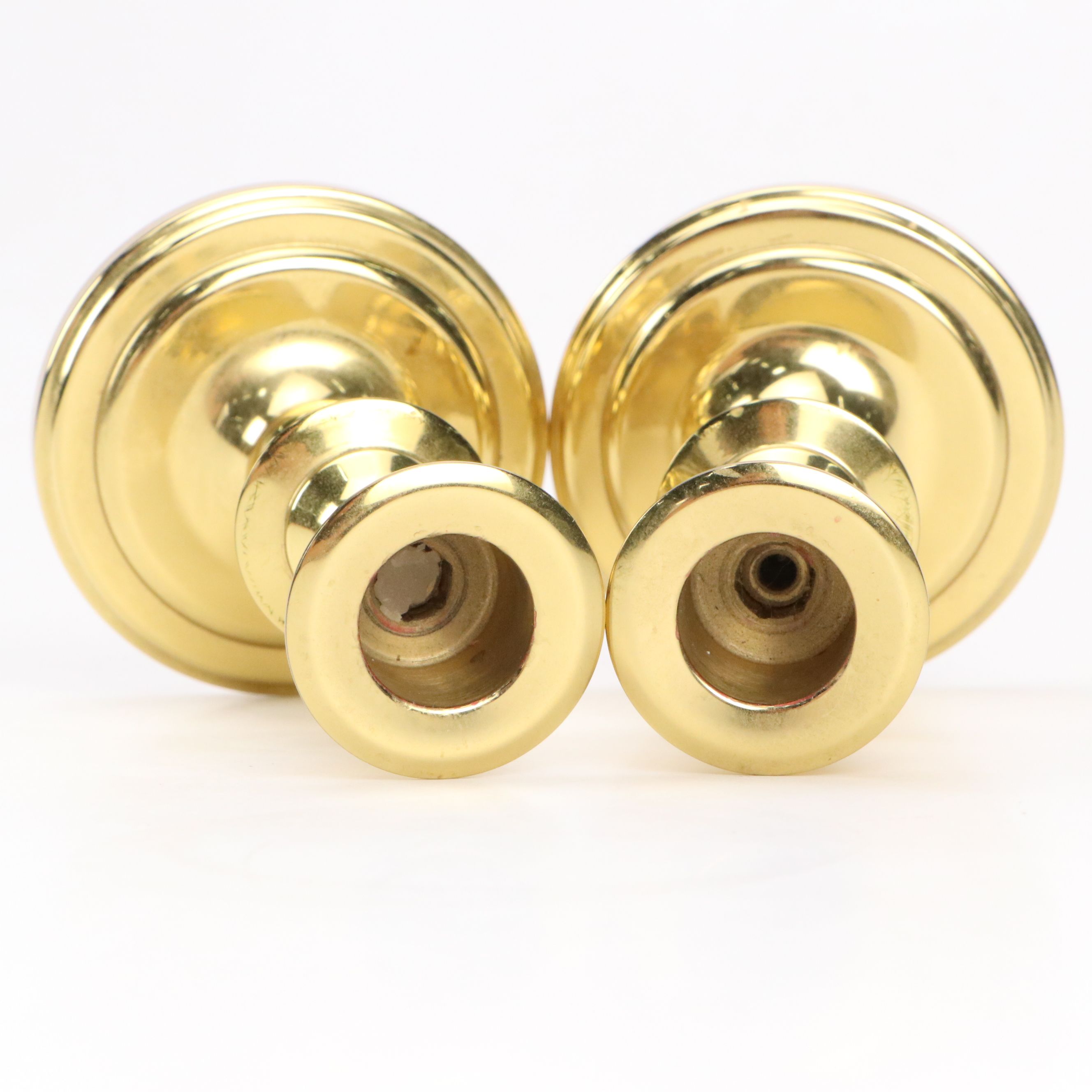 Baldwin Federal Style Solid Brass Candlesticks