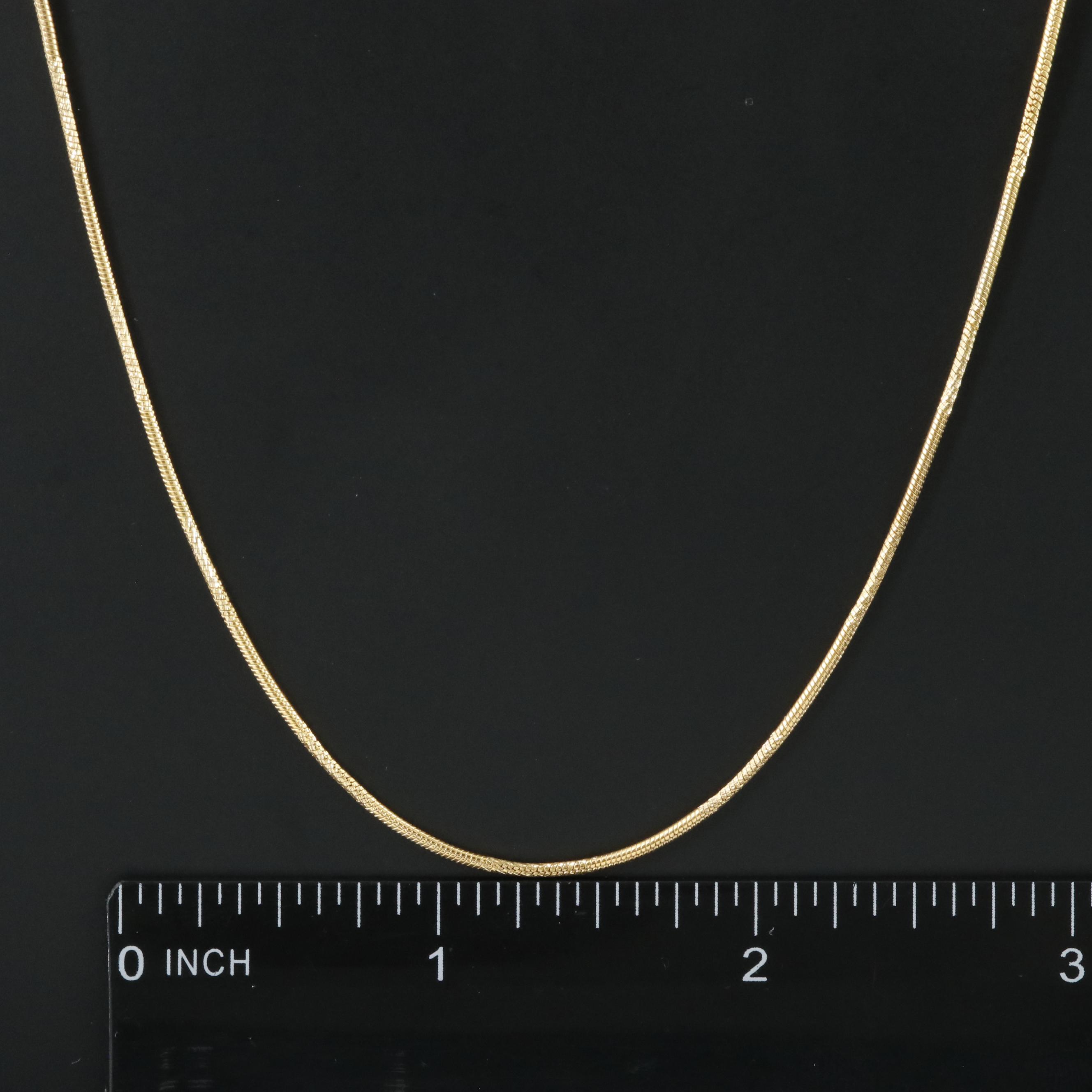 Italian 18K Snake Chain Necklace
