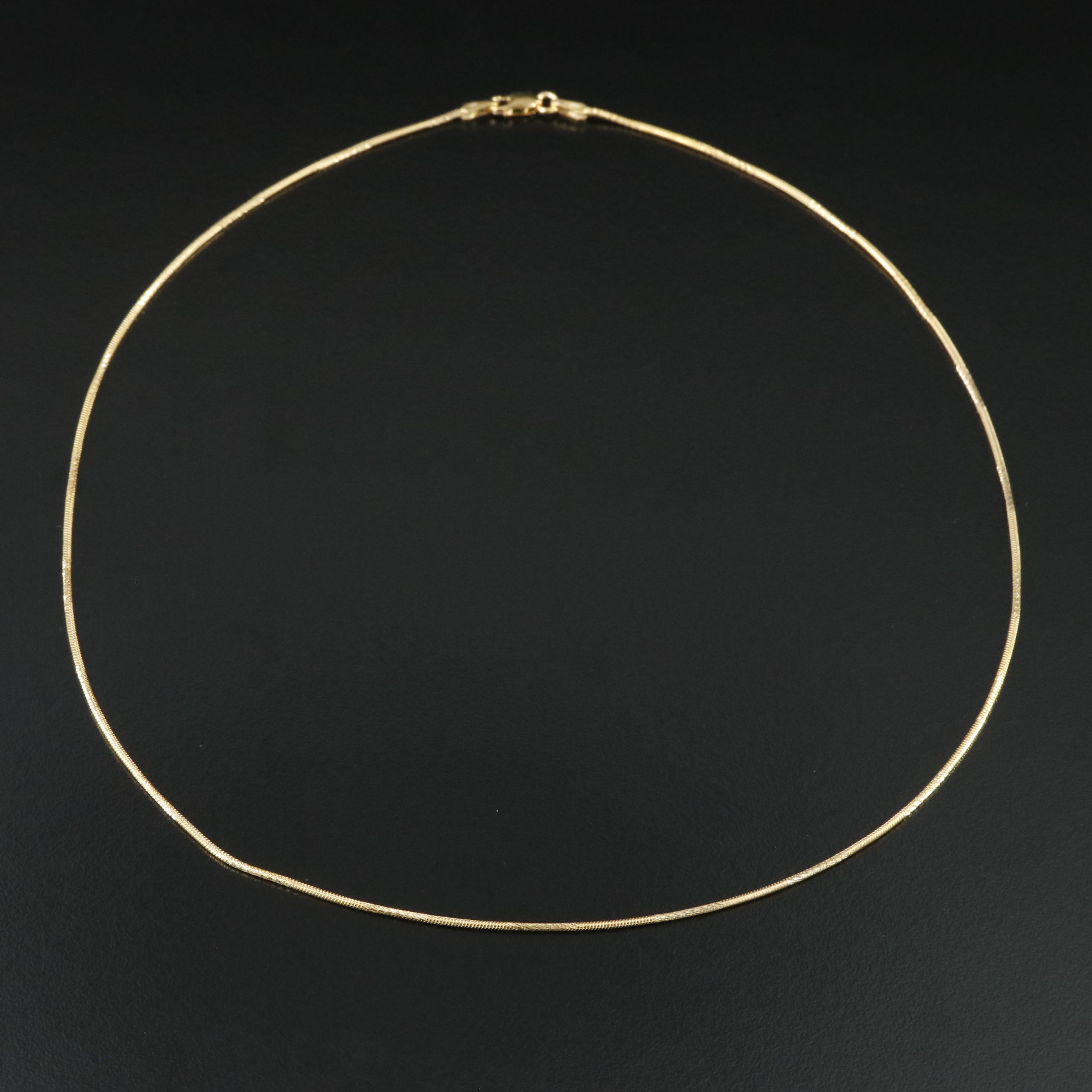 Italian 18K Snake Chain Necklace