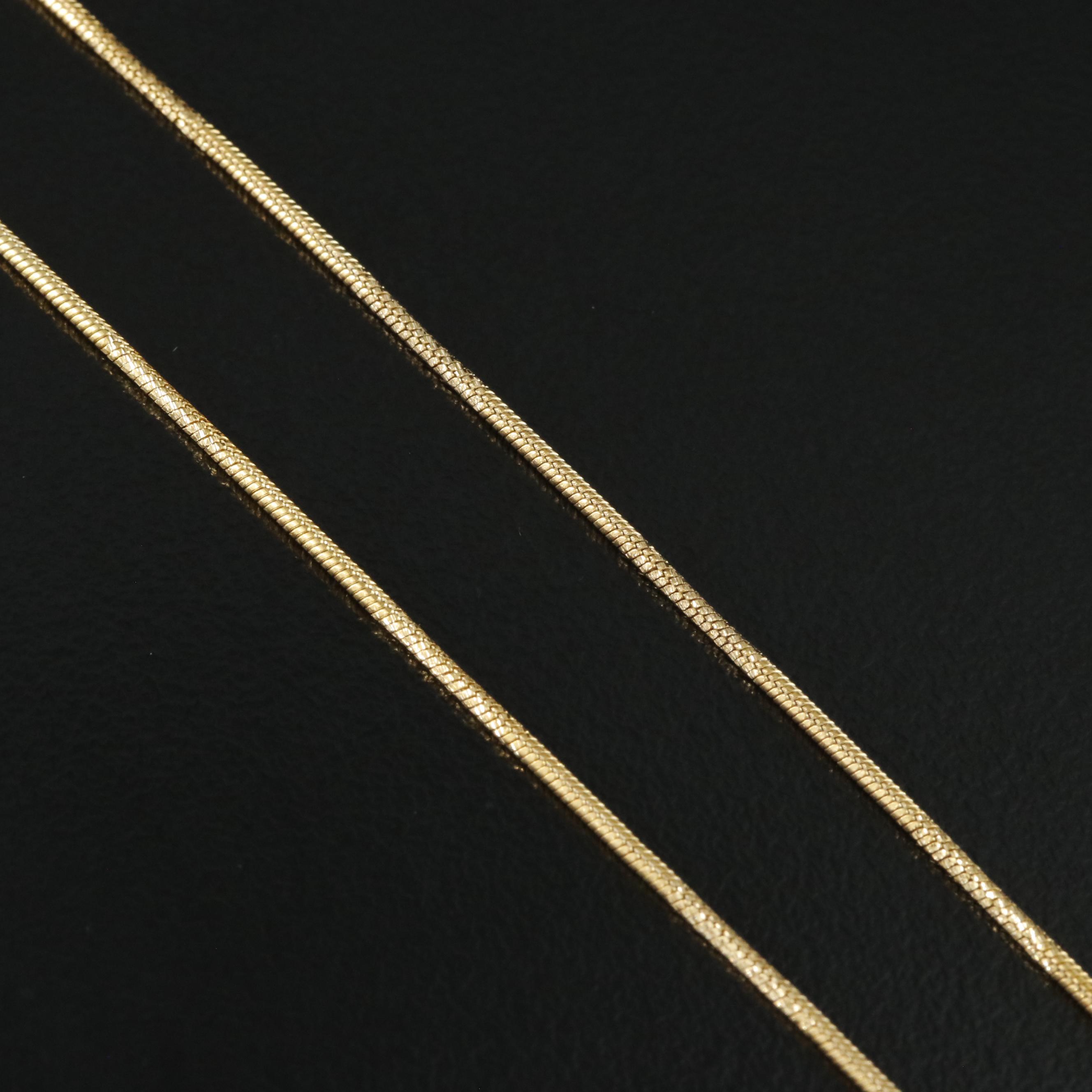 Italian 18K Snake Chain Necklace