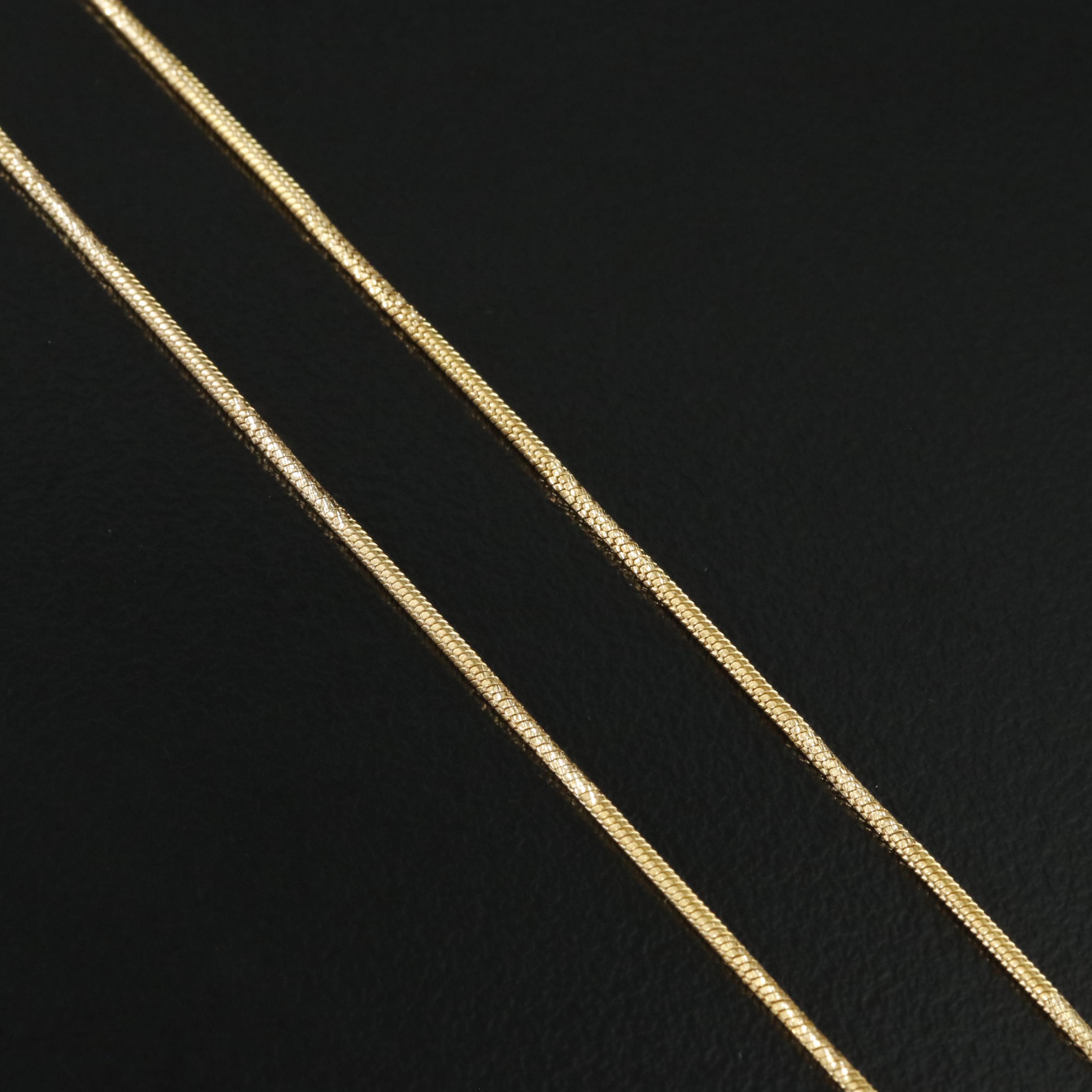 Italian 18K Snake Chain Necklace