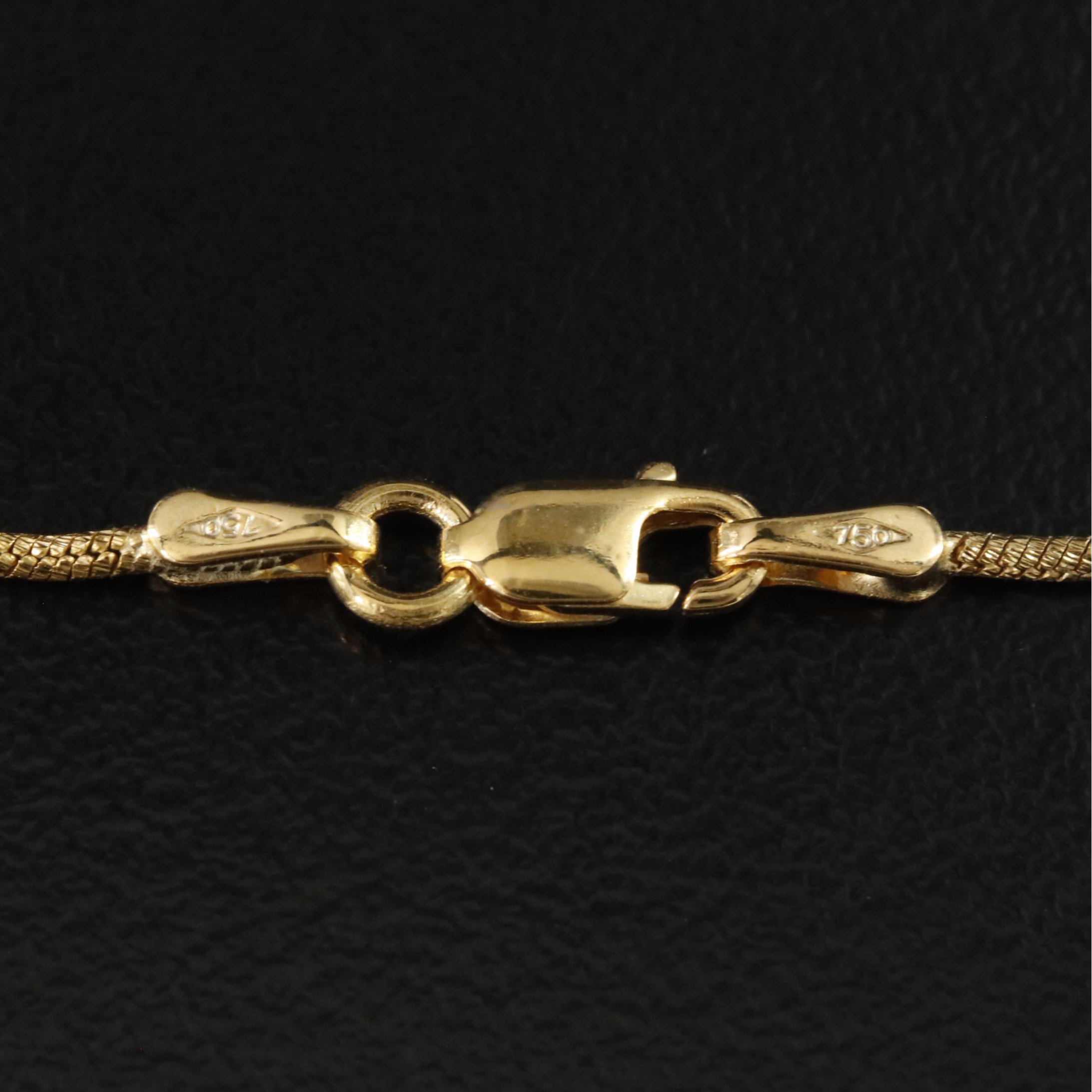 Italian 18K Snake Chain Necklace