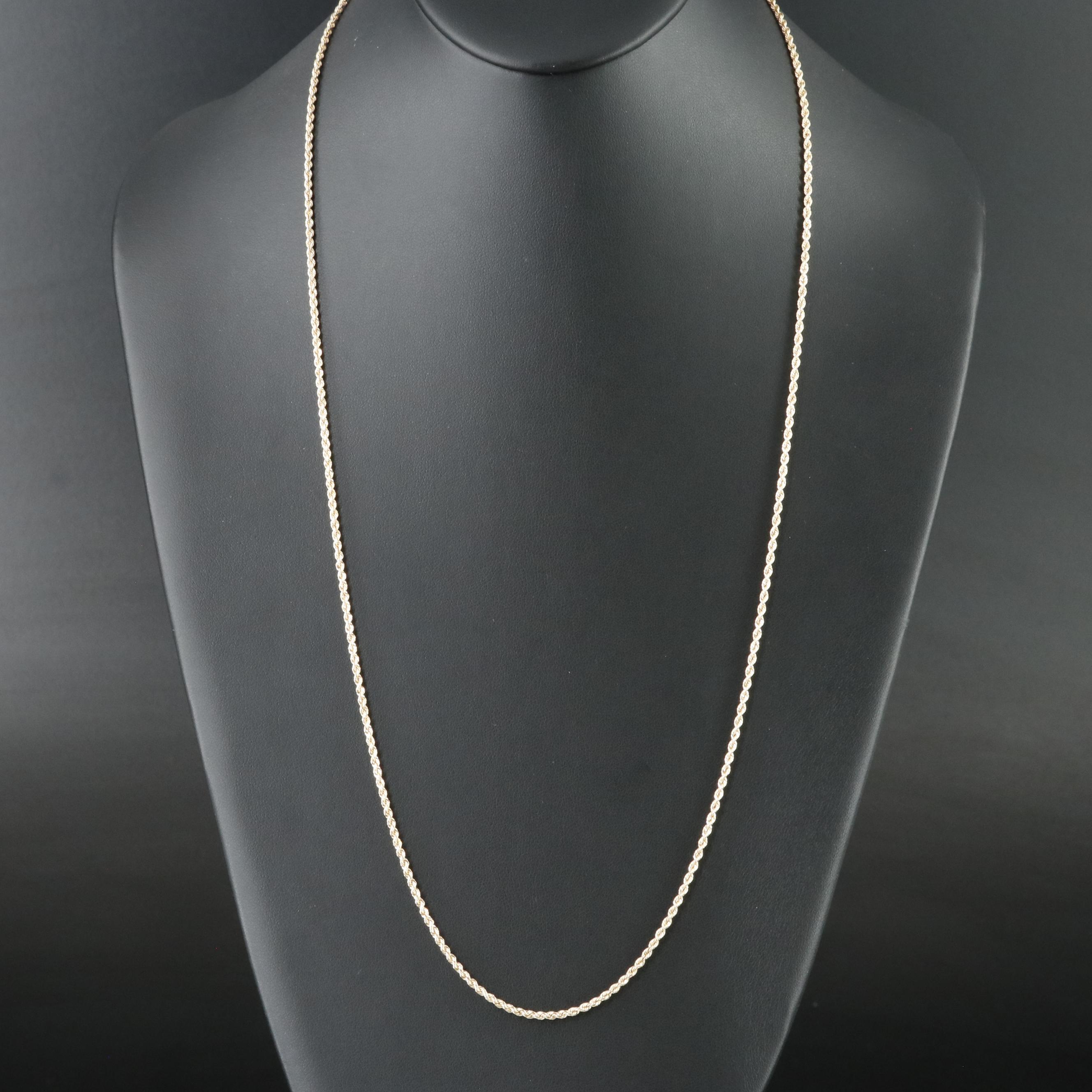 14K Braided Rope Necklace