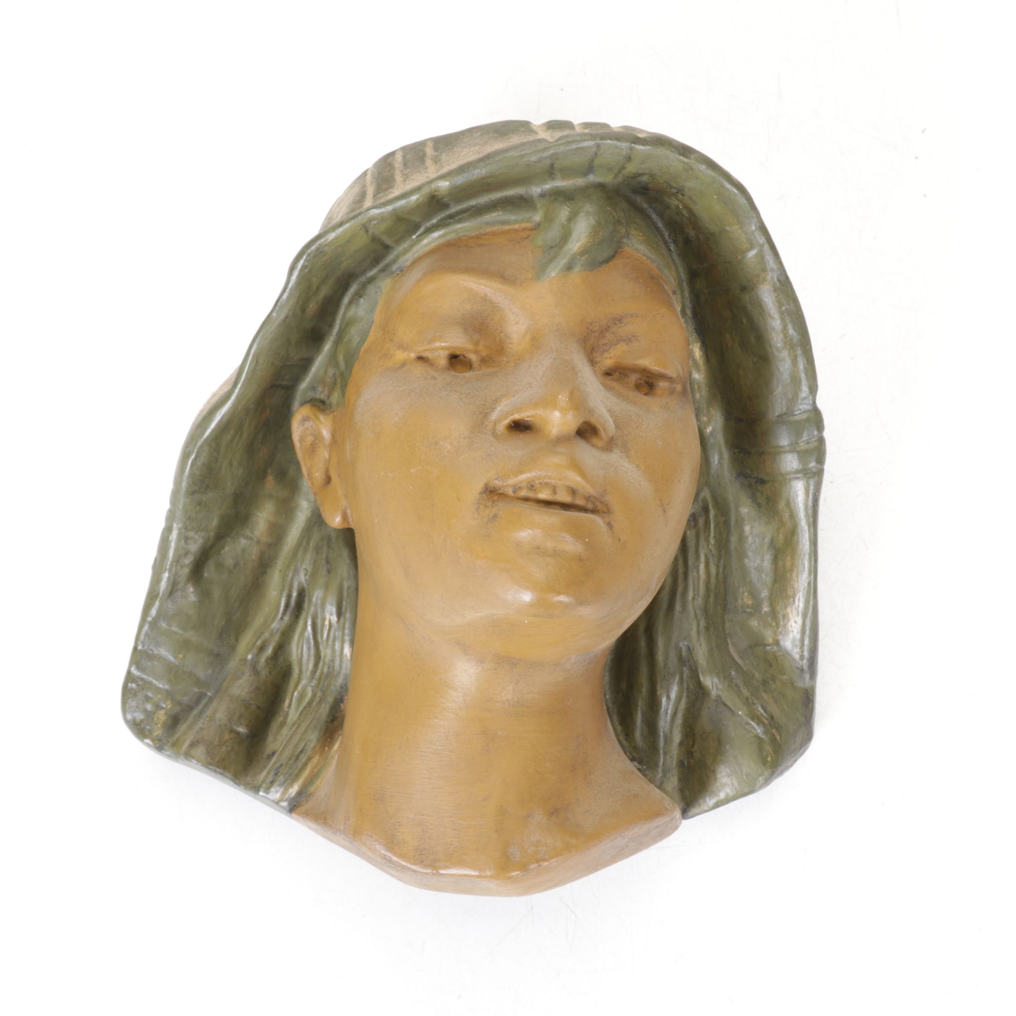 Chalkware Match Holder & Wall Decor