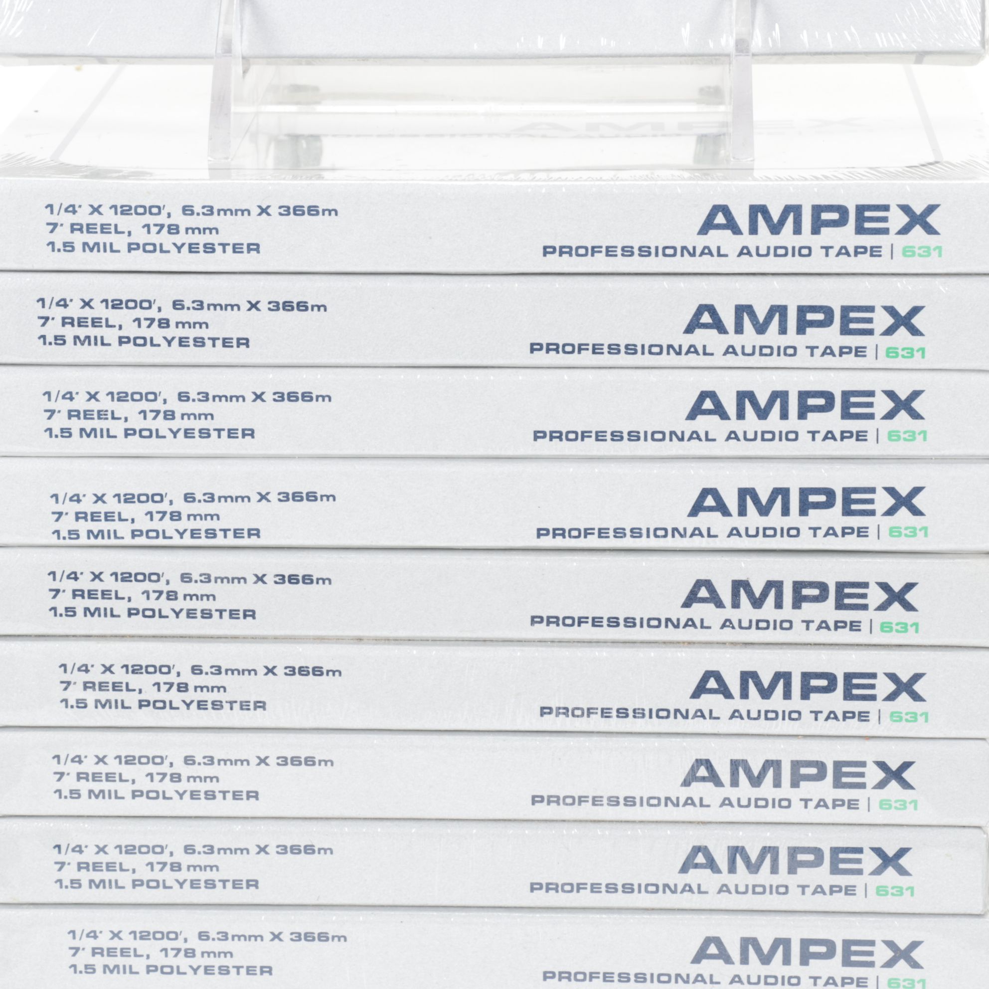 Ampex 631 Blank 1.5mm Reel to Reel Tapes
