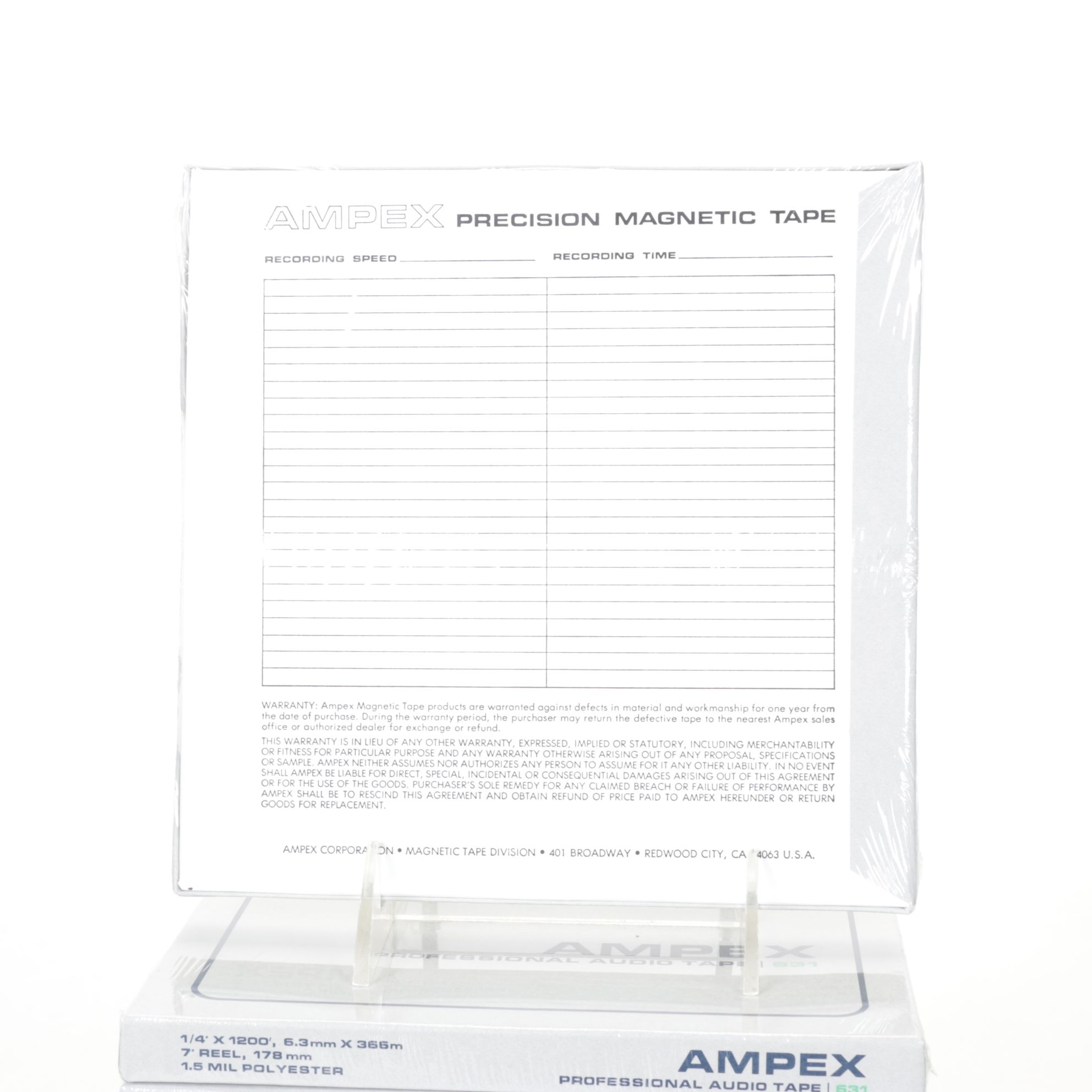 Ampex 631 Blank 1.5mm Reel to Reel Tapes