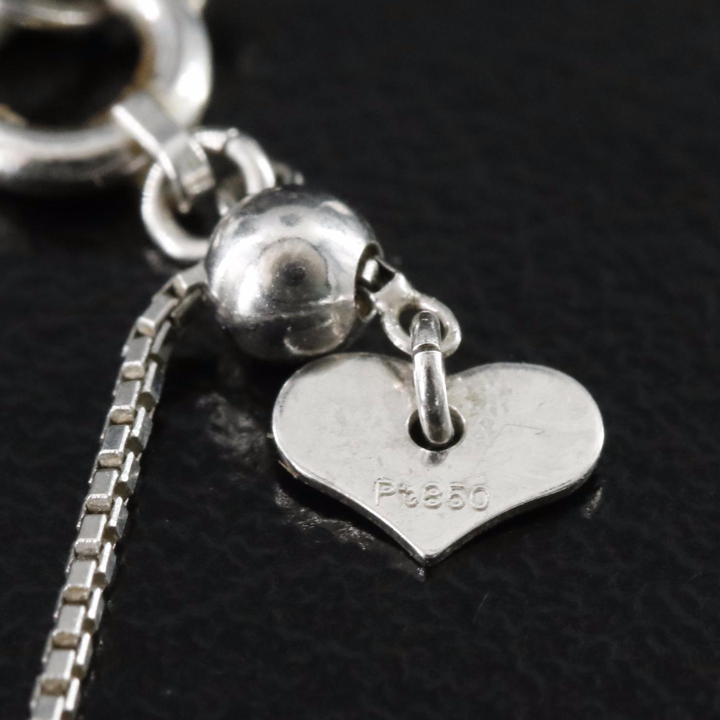 Platinum 0.60 CTW Diamond Pendant on Adjustable Box Chain Necklace