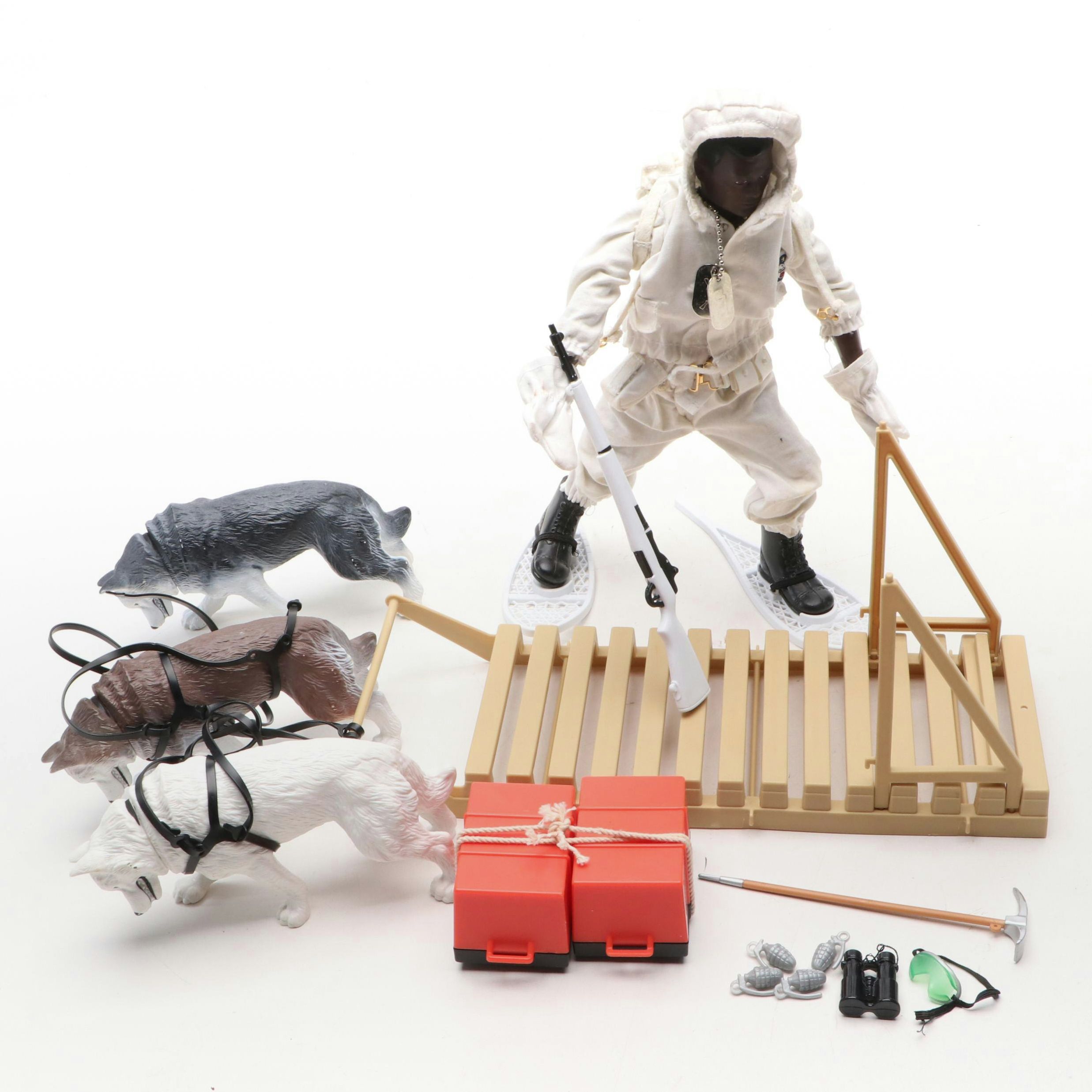 G.I. Joe Ski Patrol Soldier with Sled