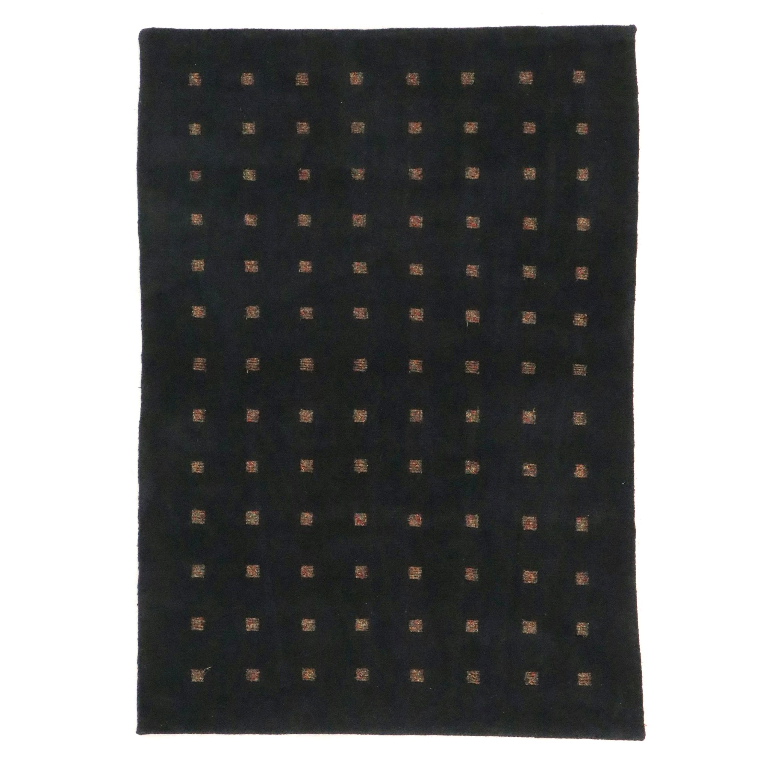 4'3 x 5'11 Hand-Knotted Tibetan Geometric Area Rug