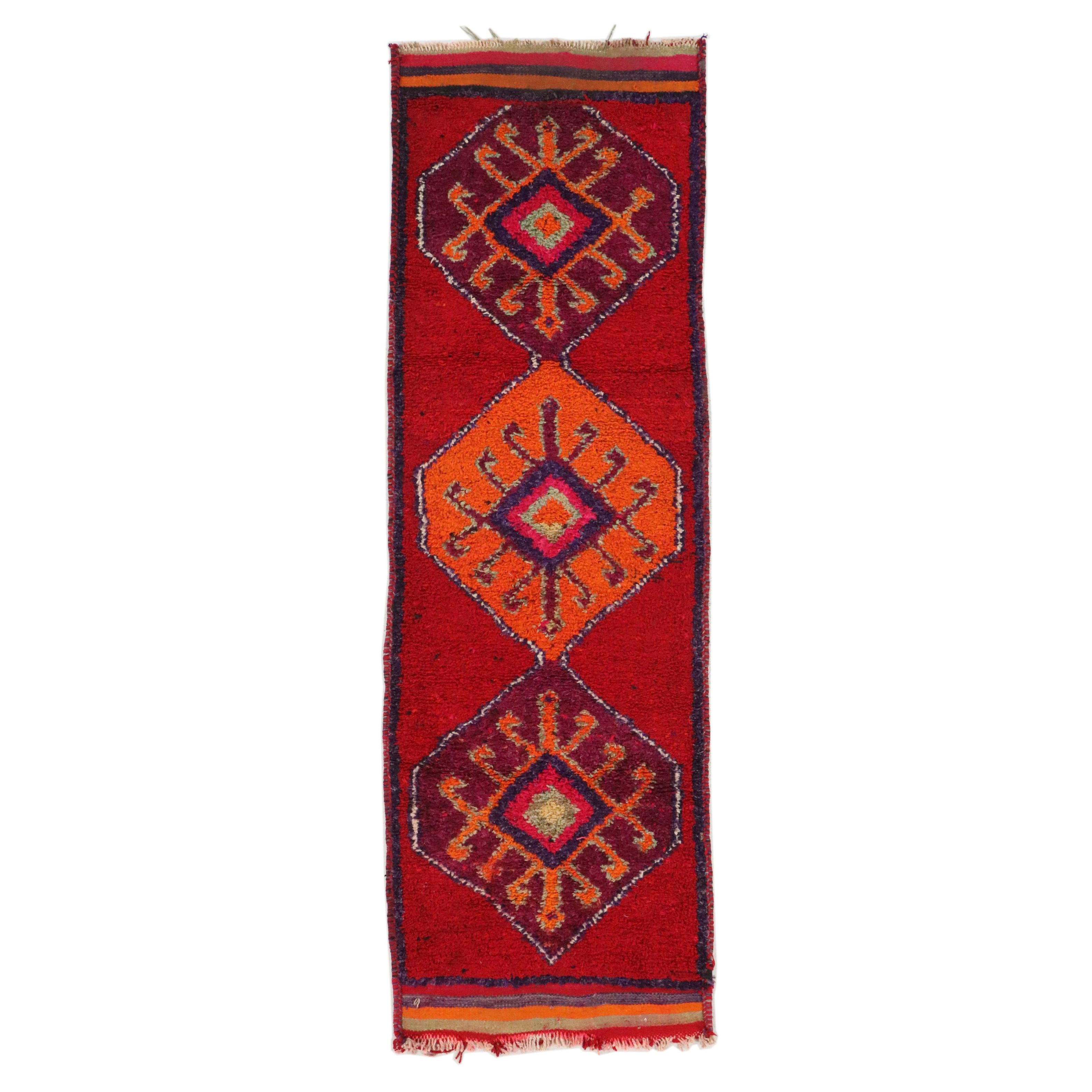 2'8 x 10' Hand-Knotted Turkish Village Carpet Runner