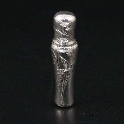 Tiffany & Co. "Audubon" Coin Silver Perfume Bottle, Early 21st Century Tiffany & Co. "Audubon" Coin Silver Perfume Bottle, Early 21st Century