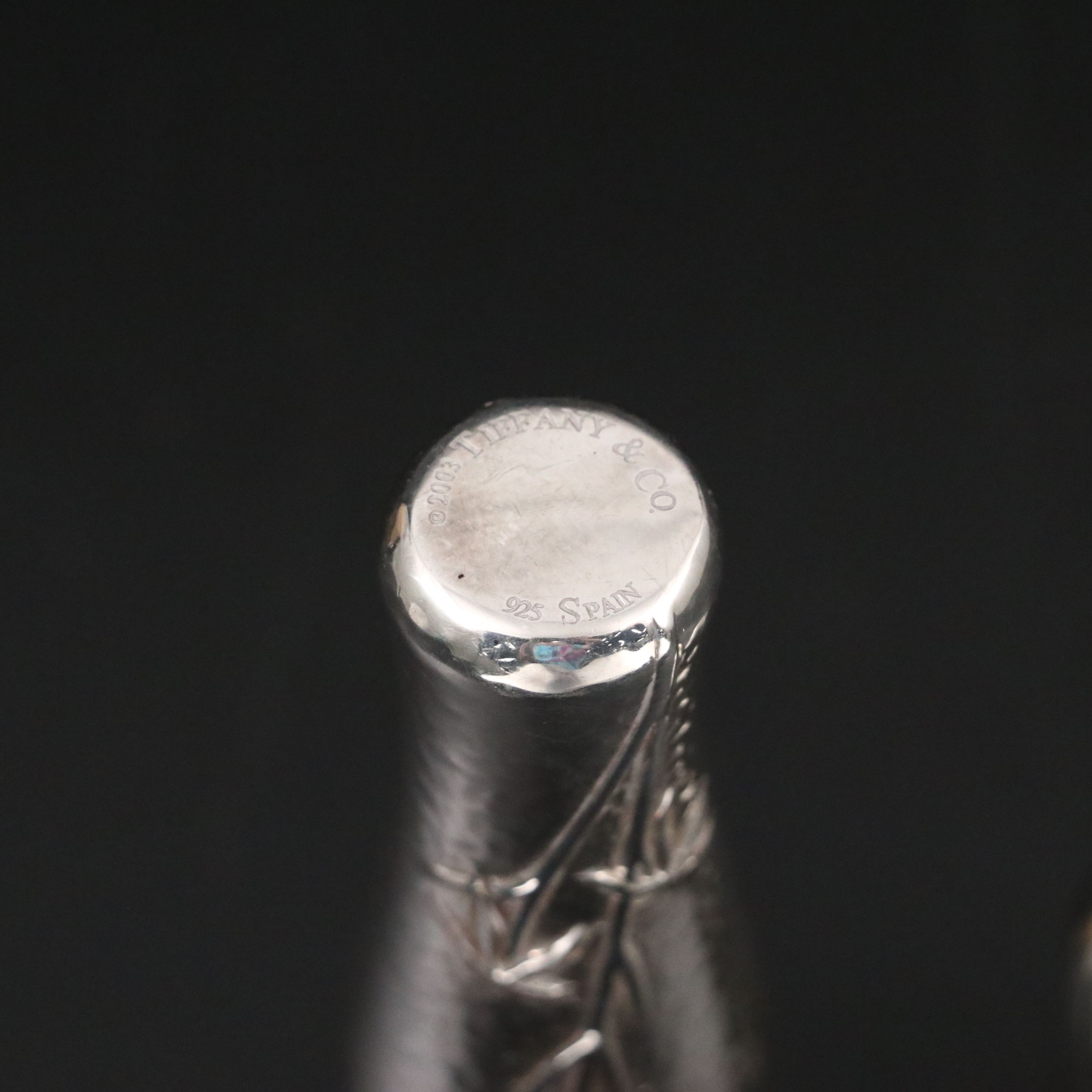 Tiffany & Co. "Audubon" Coin Silver Perfume Bottle, Early 21st Century