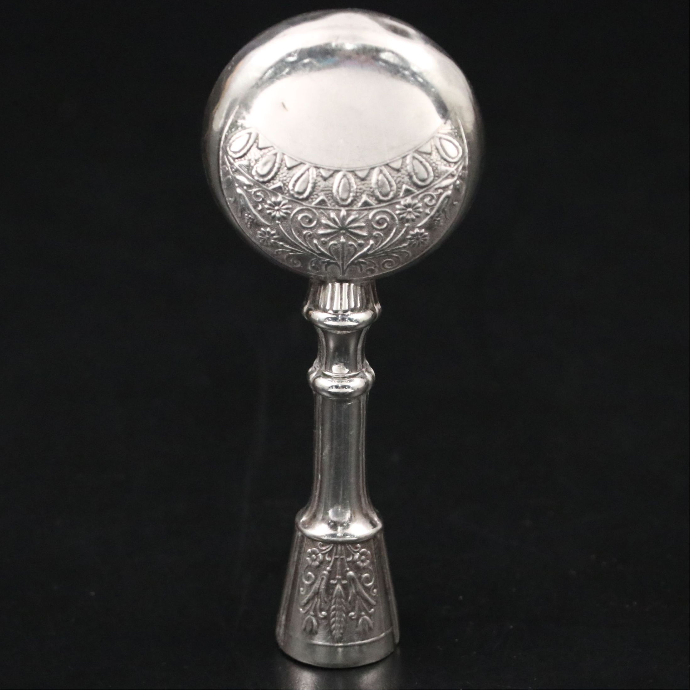 Victorian Gorham Sterling Silver Repoussé Baby Rattle