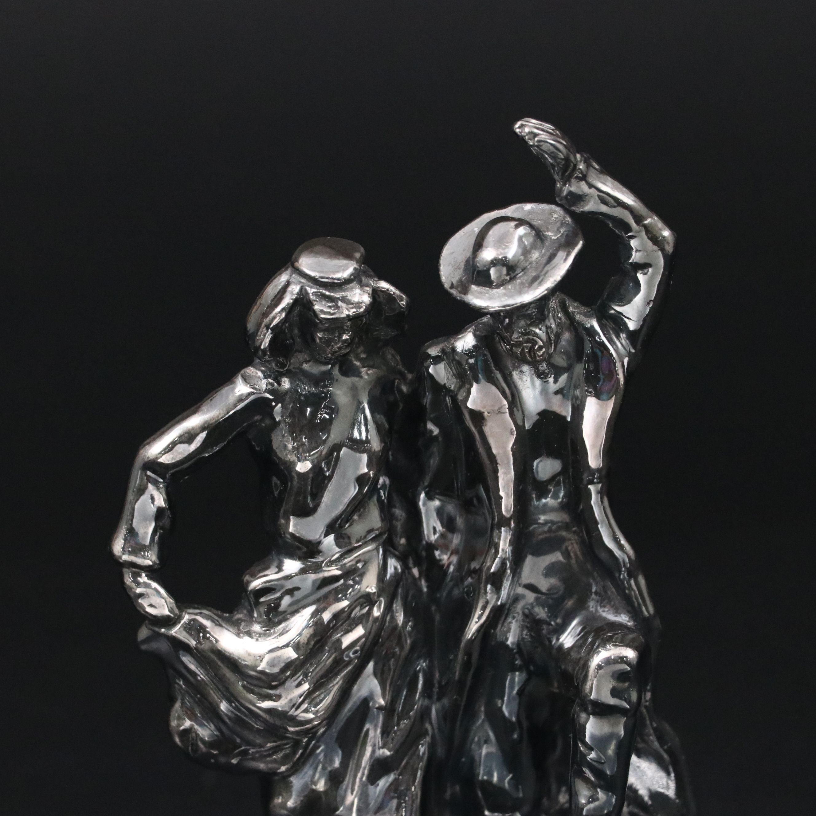 900 Silver Man and Woman Figurine