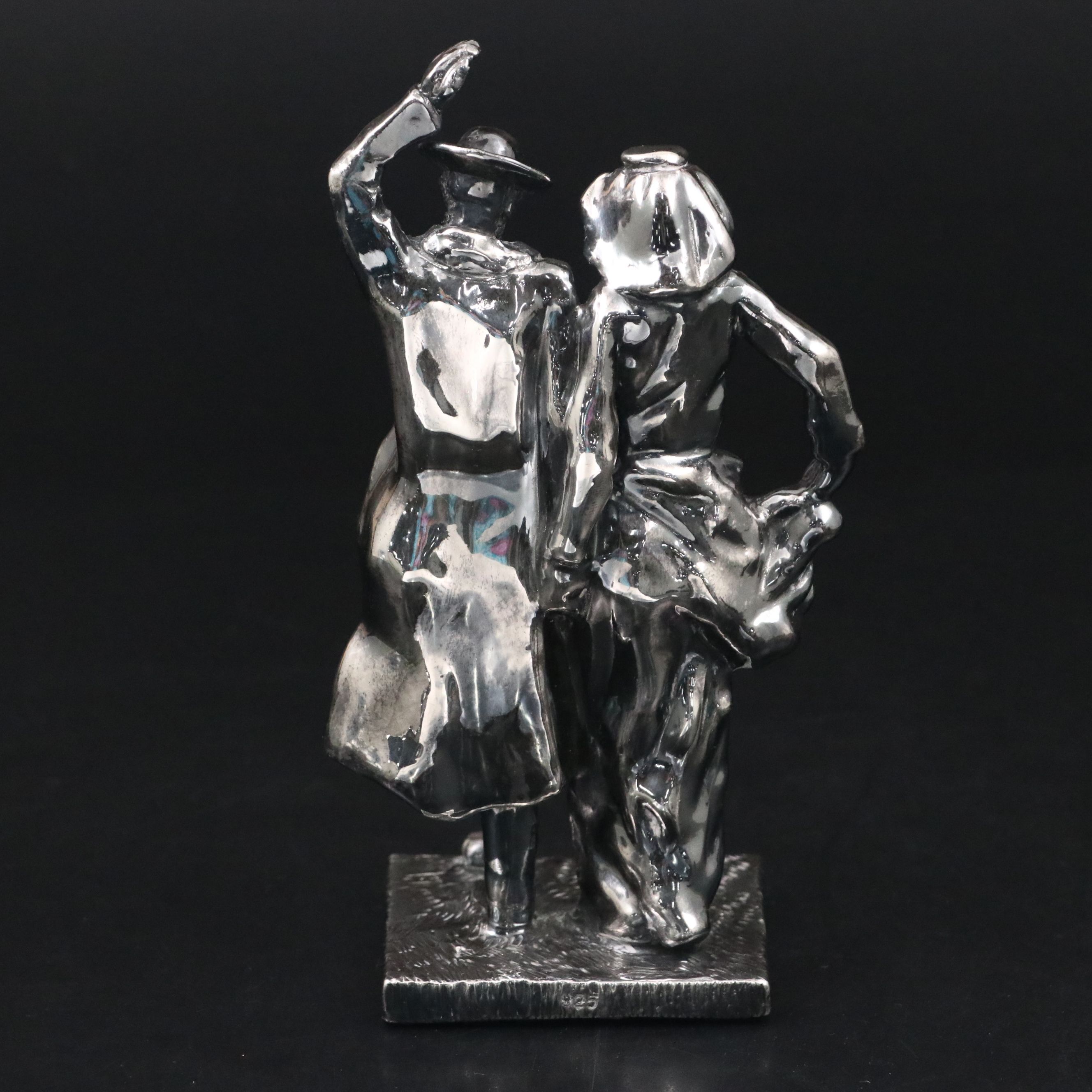 900 Silver Man and Woman Figurine