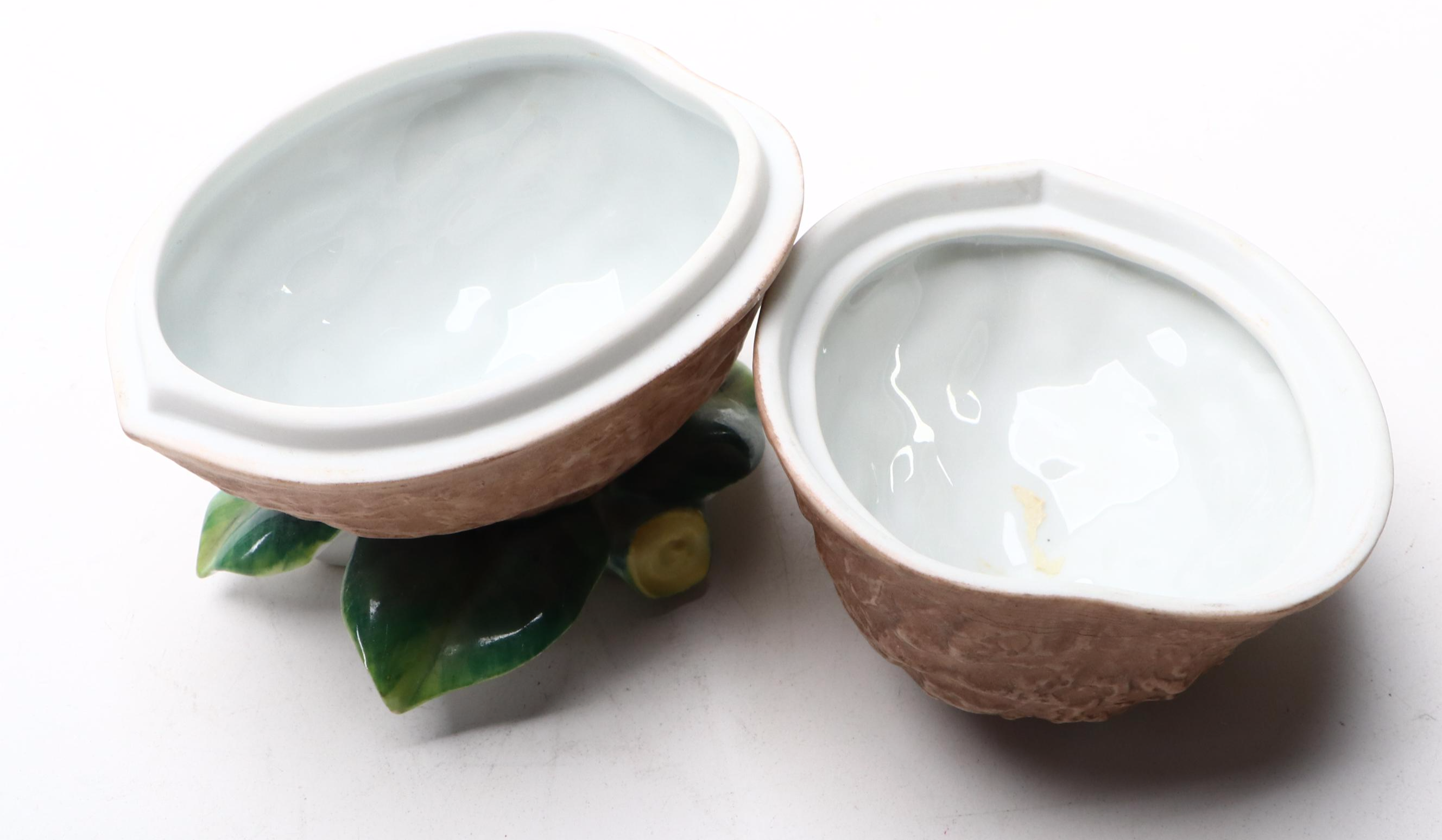 Hand-Decorated Limoges Porcelain Walnut Box