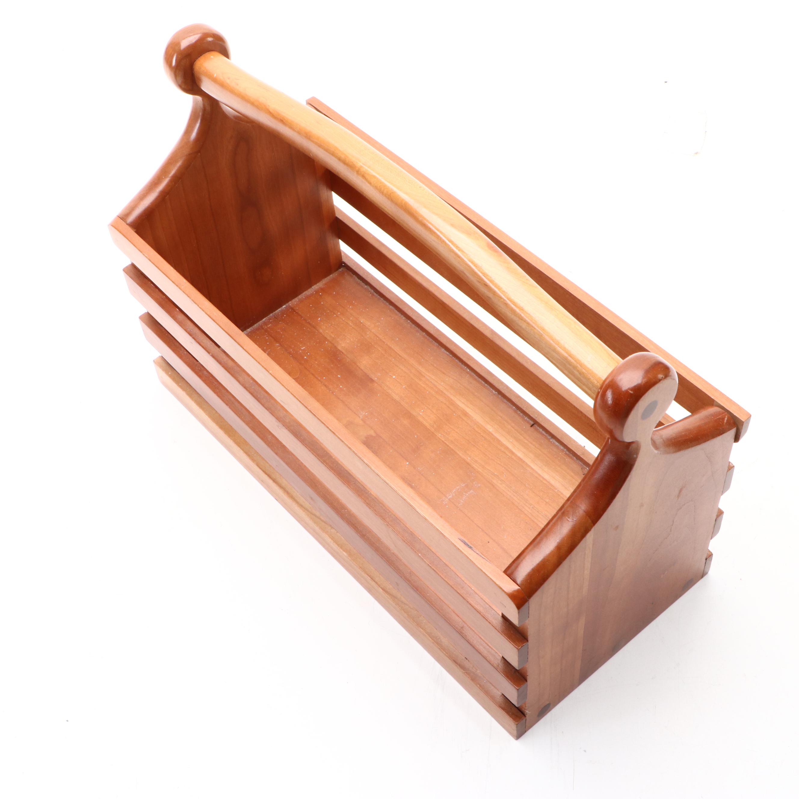 Handcrafted Cherry Magazine Rack